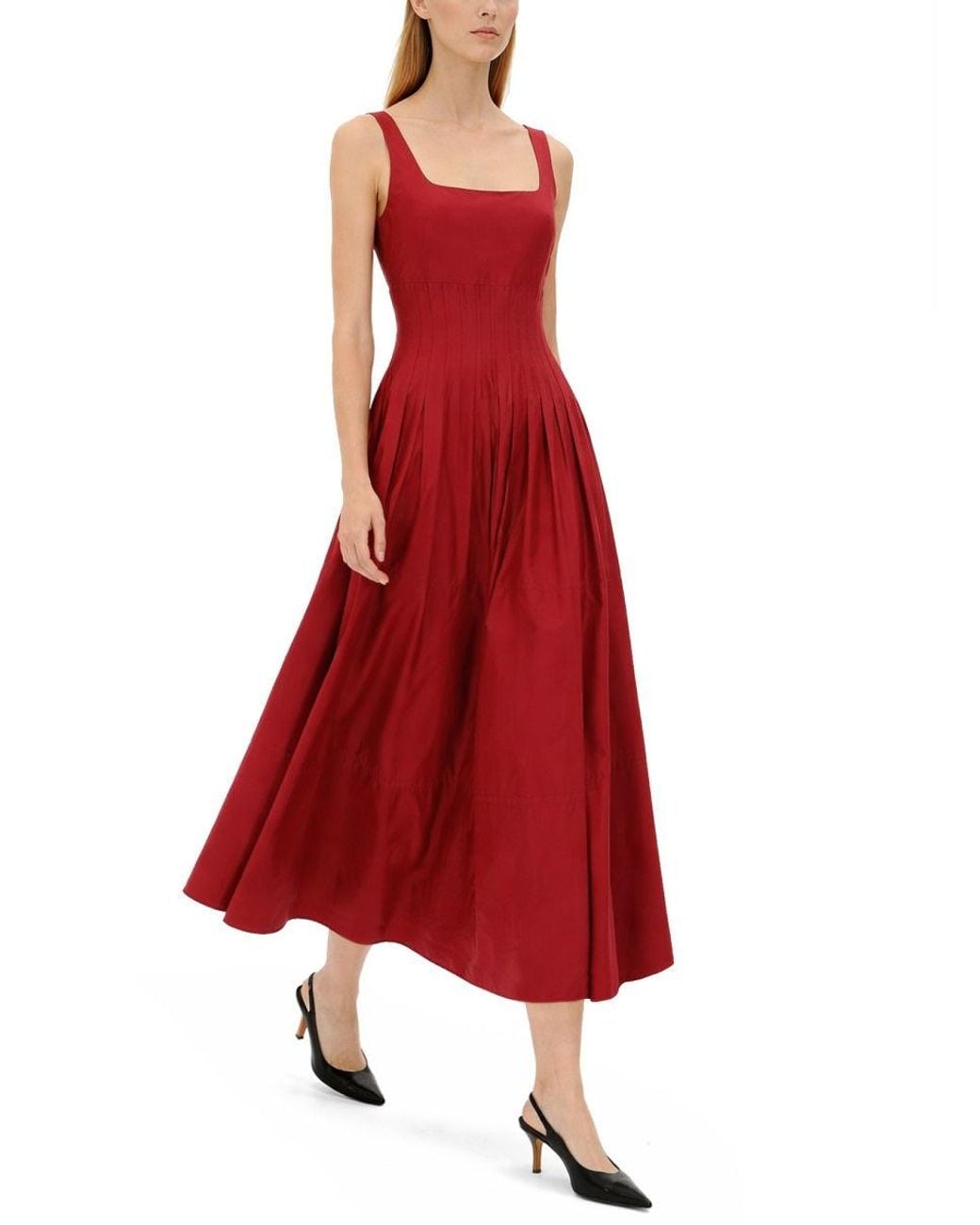 Max Mara Red Abito Midi