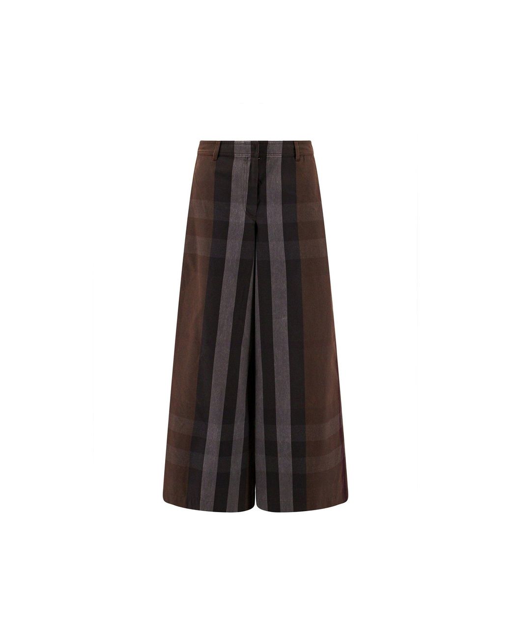 Burberry Brown Wide Trousers