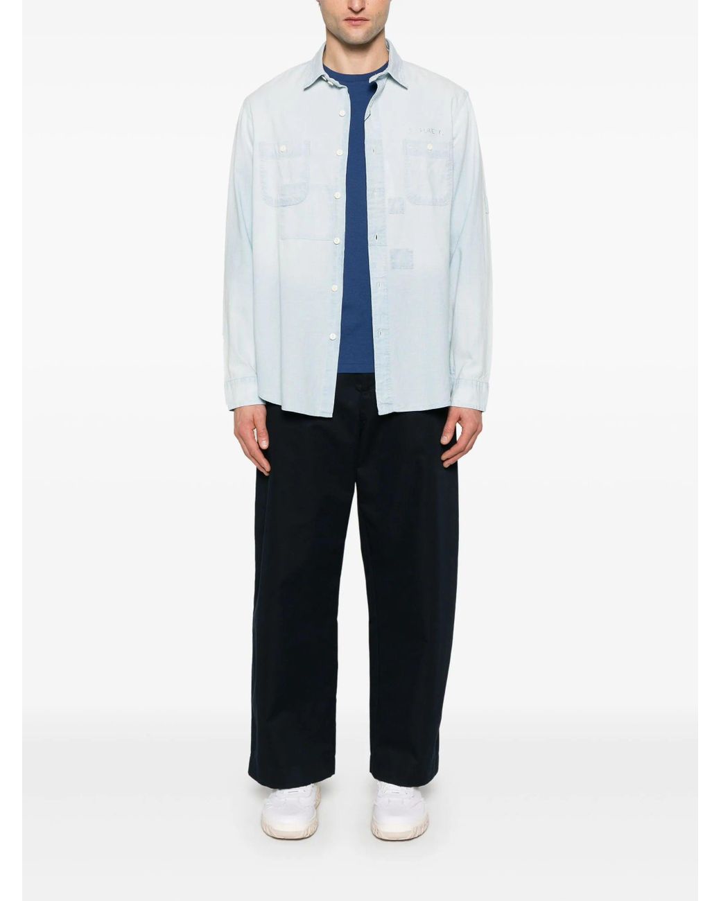 Polo Ralph Lauren Long Sleeve Sport Shirt in White | Lyst UK