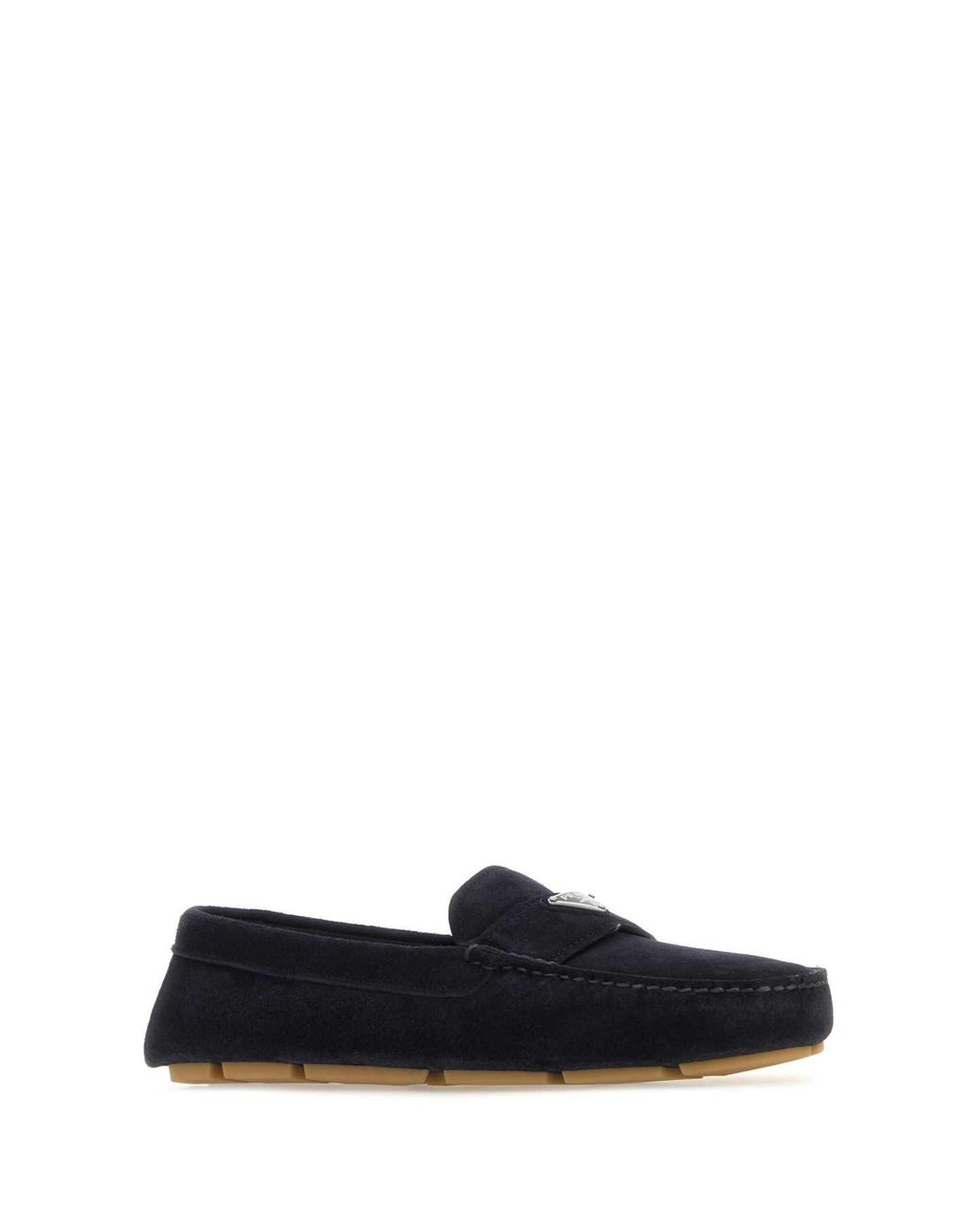 Prada Black Dark Suede Loafers for men
