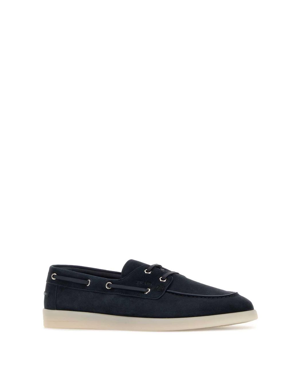 Prada Blue Suede Loafers
