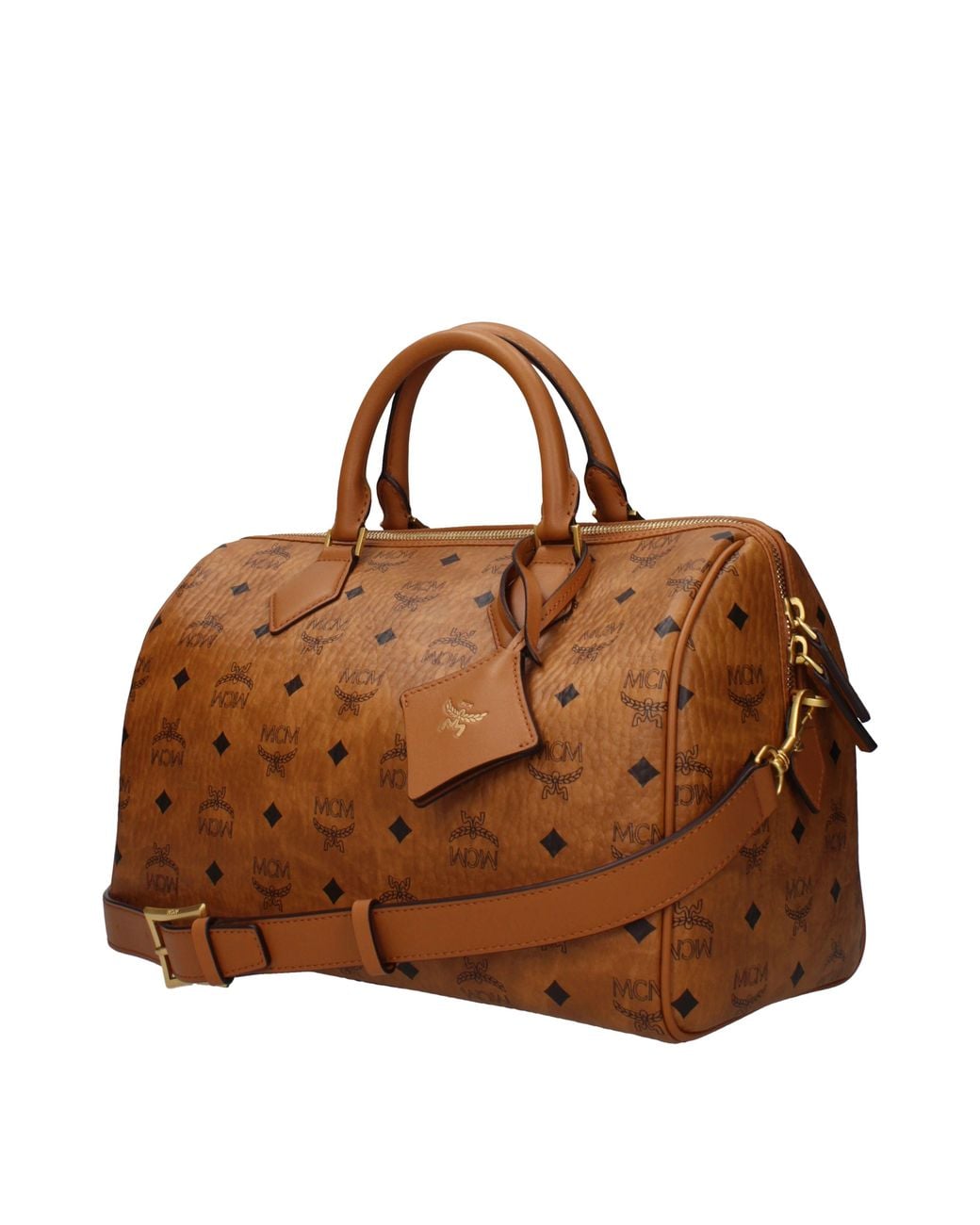 MCM Brown Handbags For /Cognac Fabric