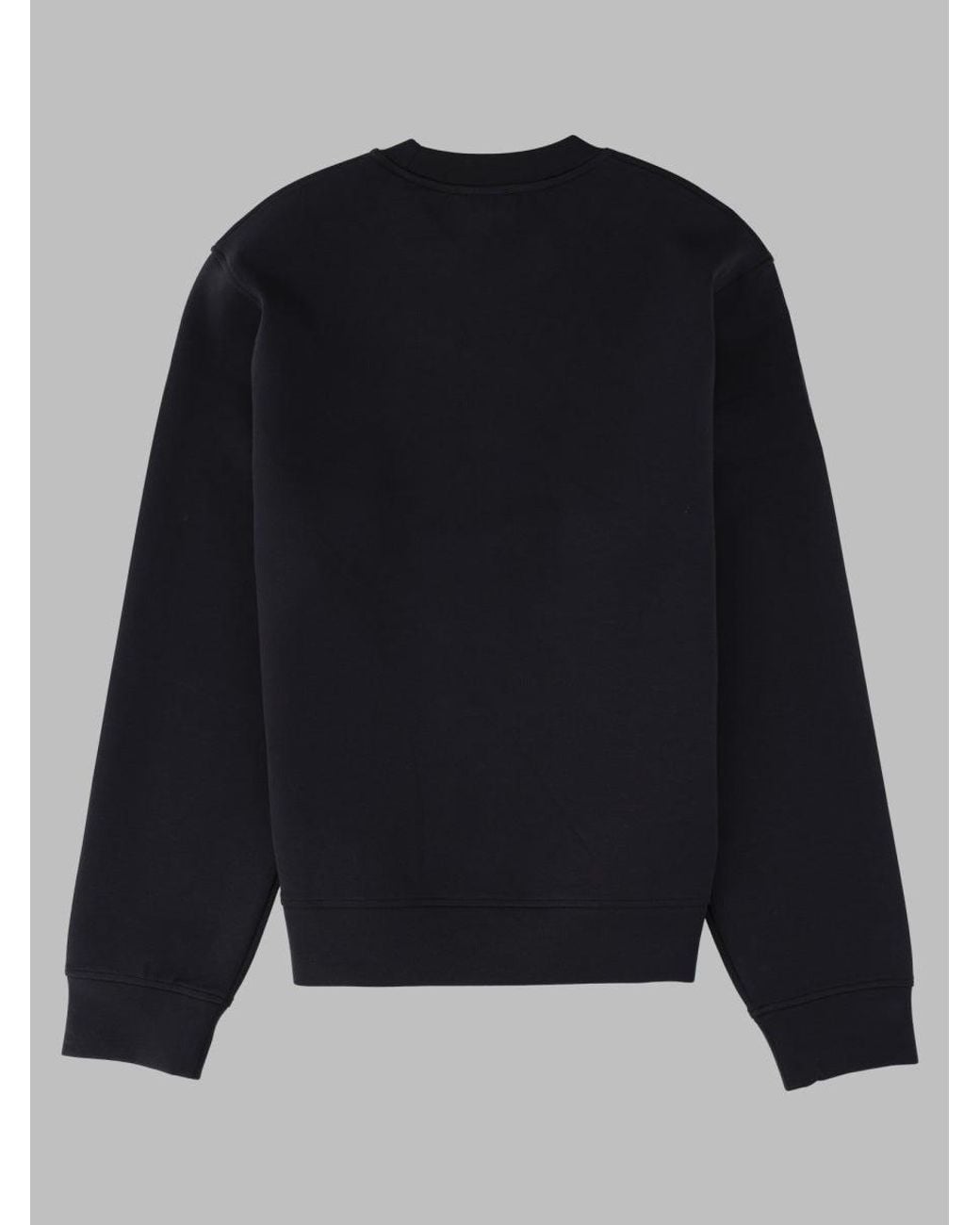 Emporio Armani Blue Logo-Print Crewneck Sweatshirt