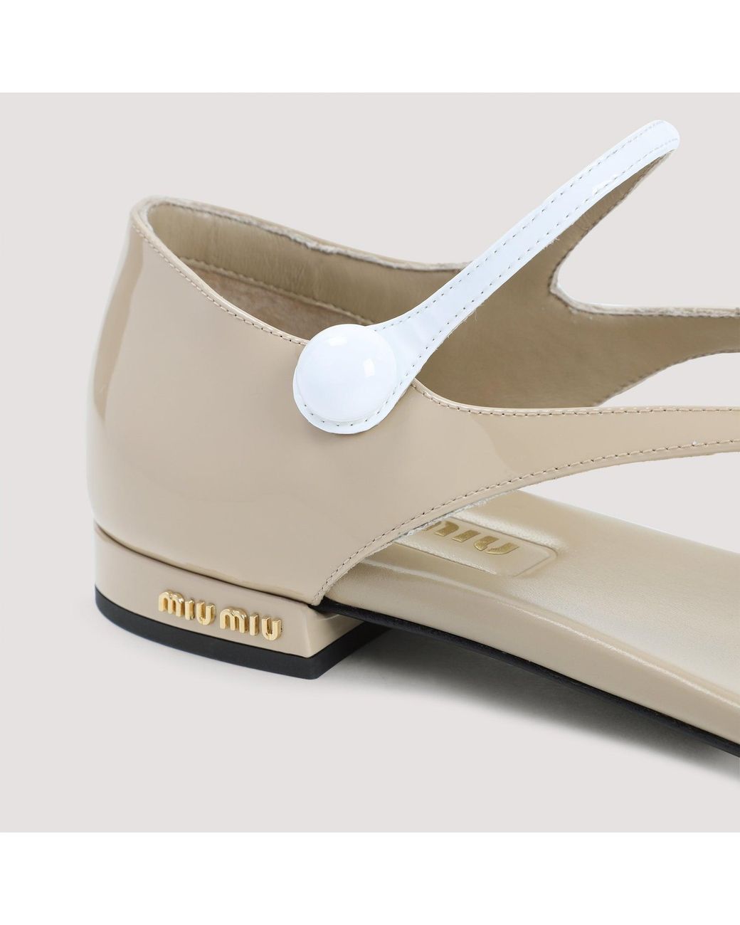 Miu Miu Natural Calf Leather Sandals