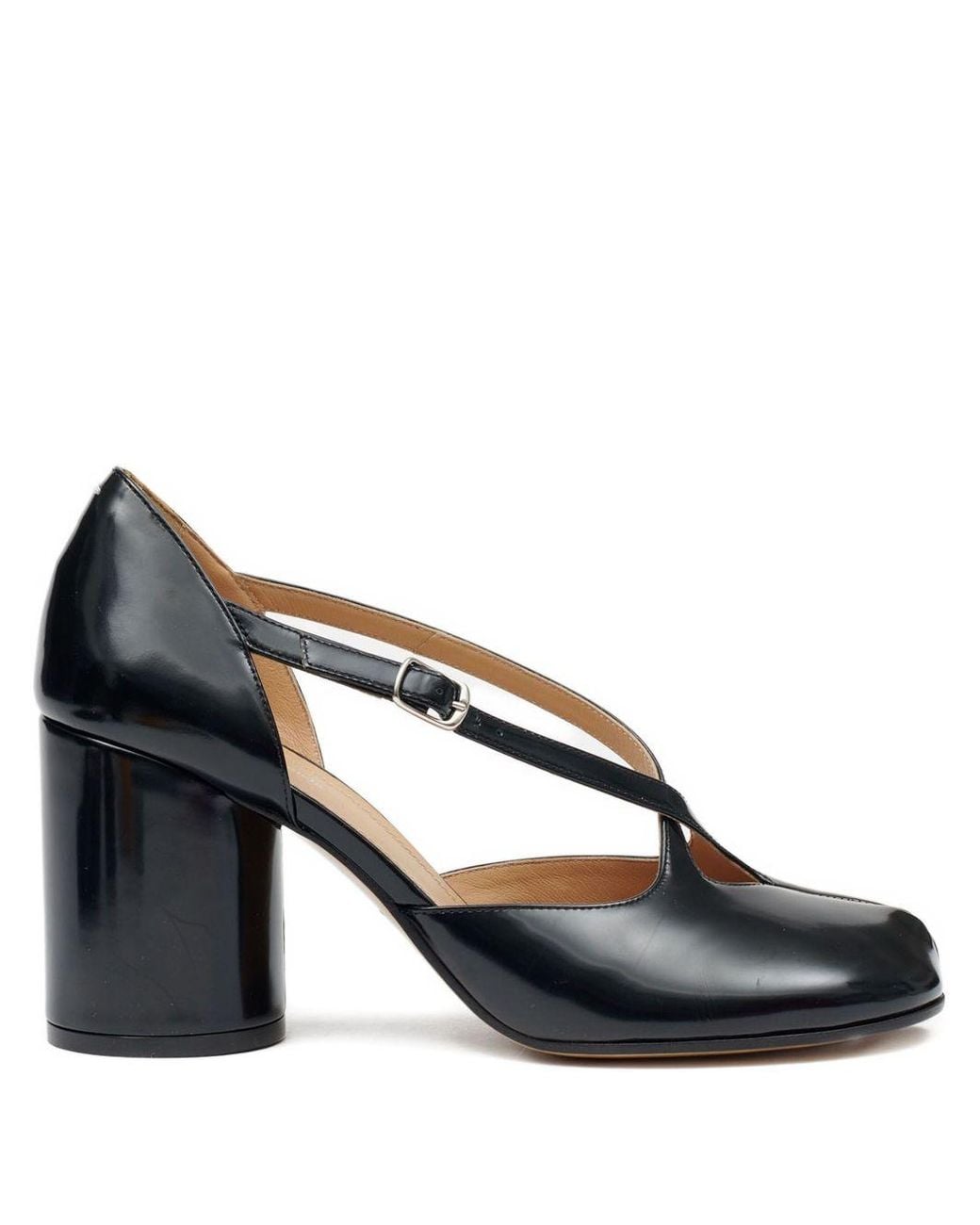 Maison Margiela Blue Tabi Leather Sandals