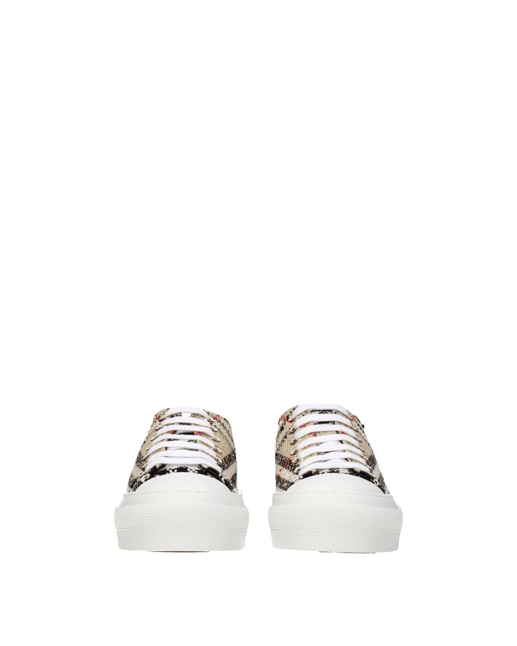 Burberry Multicolor Check Wool Sneaker