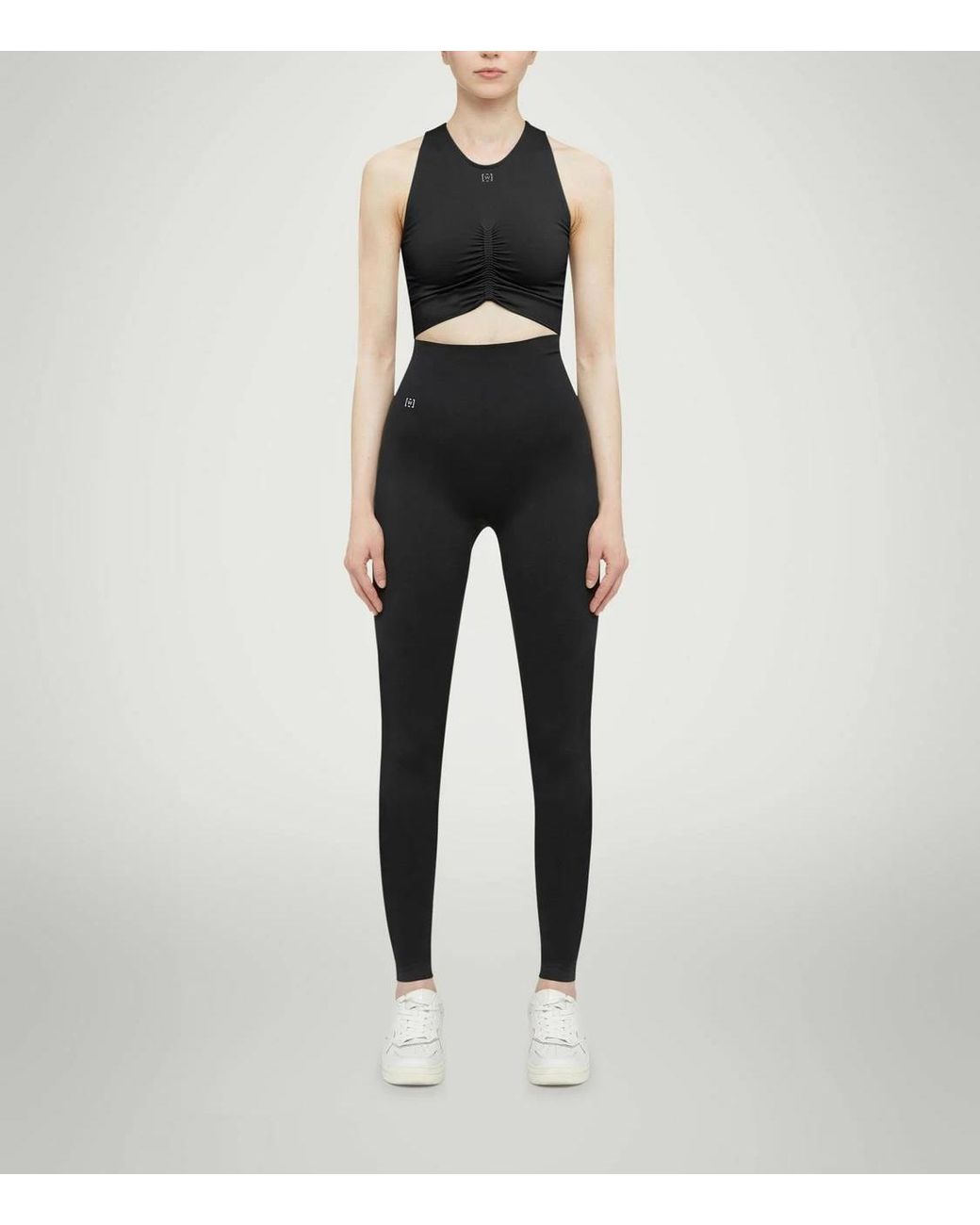 Wolford Black Ruched-Detailing Performance Top