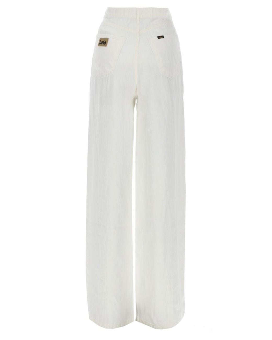 Lois White Pantalone "Skater Loose Z"