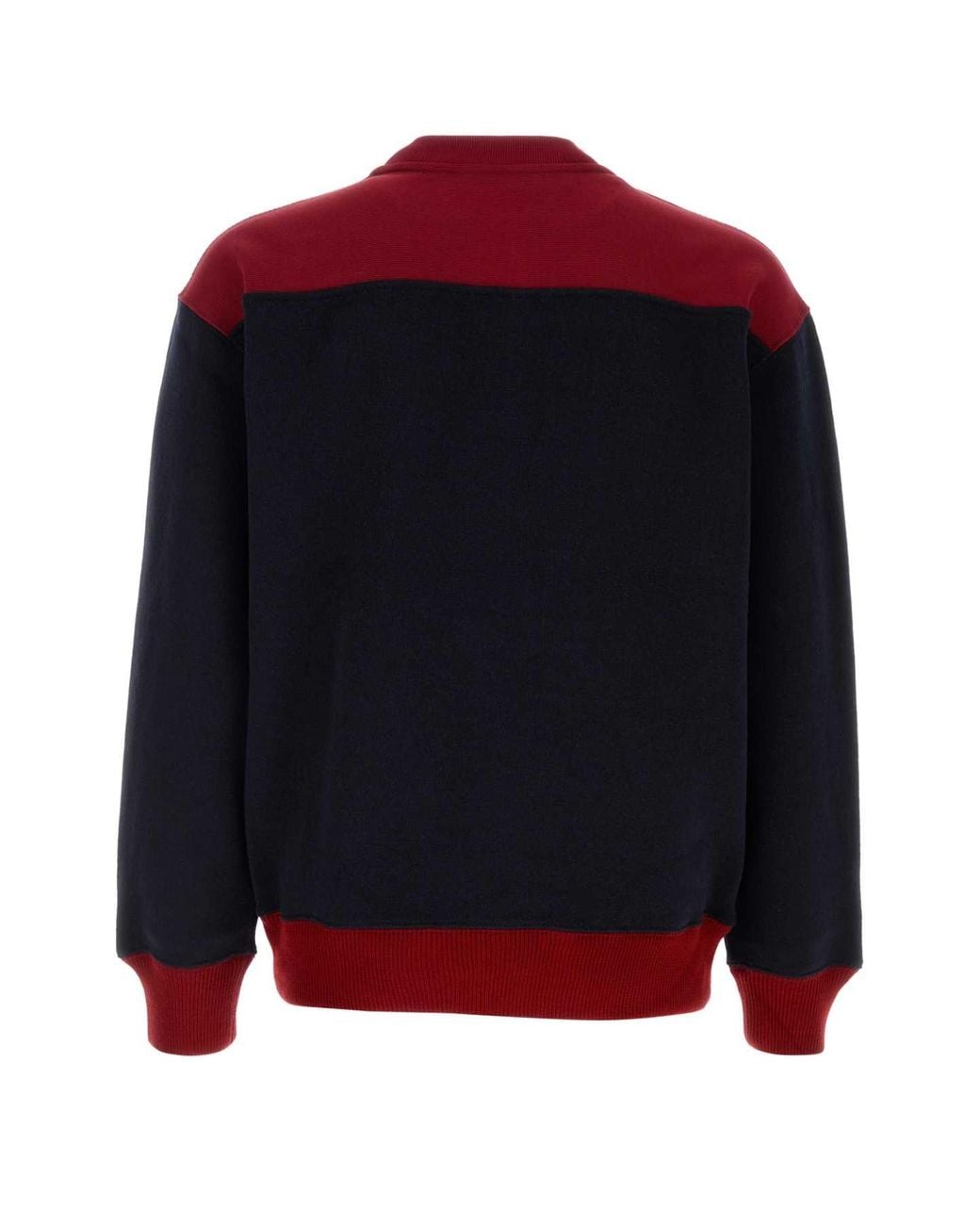 J.W. Anderson Red Two-Tone Wool Blend Sweatshirt