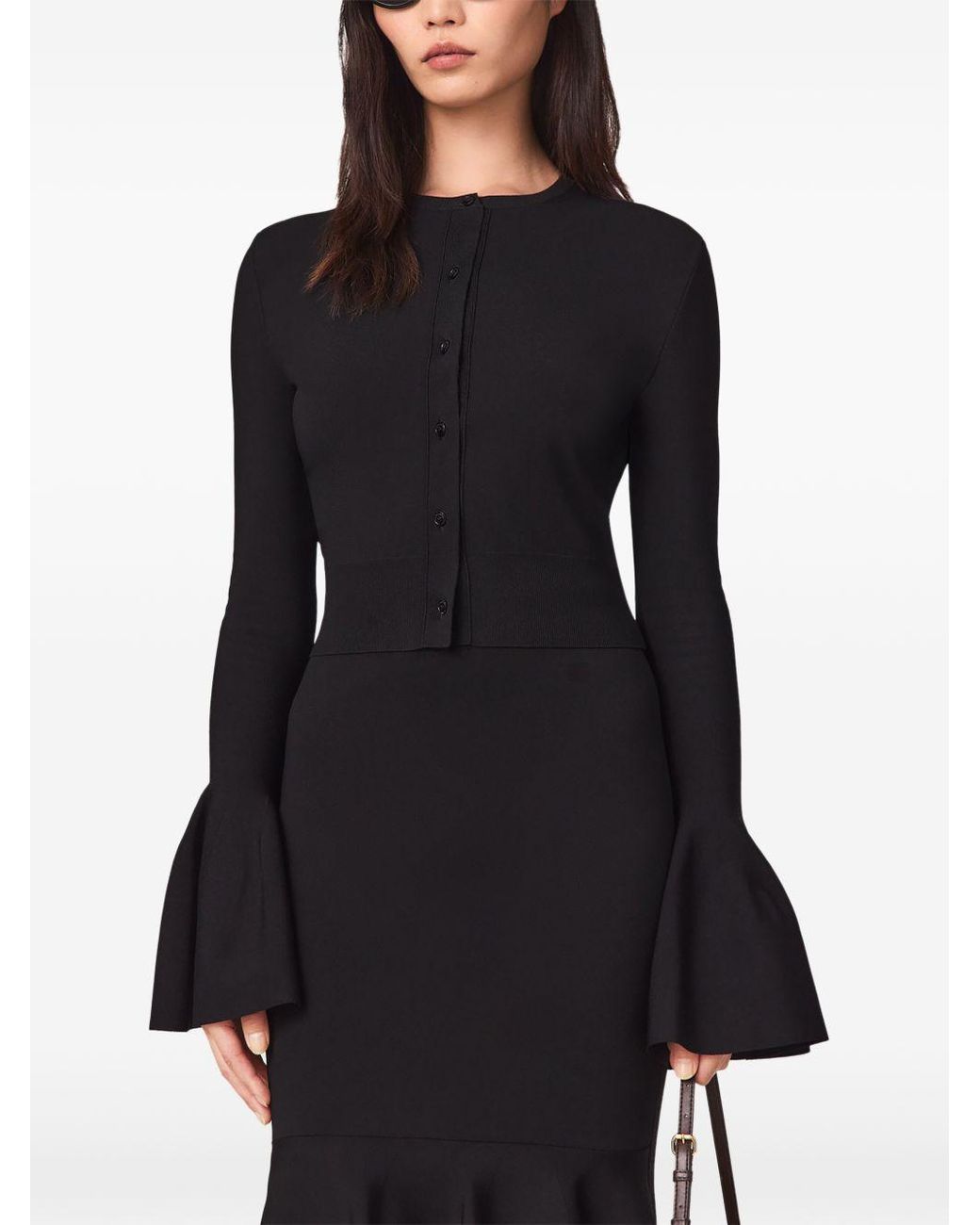 Stella McCartney Black Bell Sleeve Cardigan