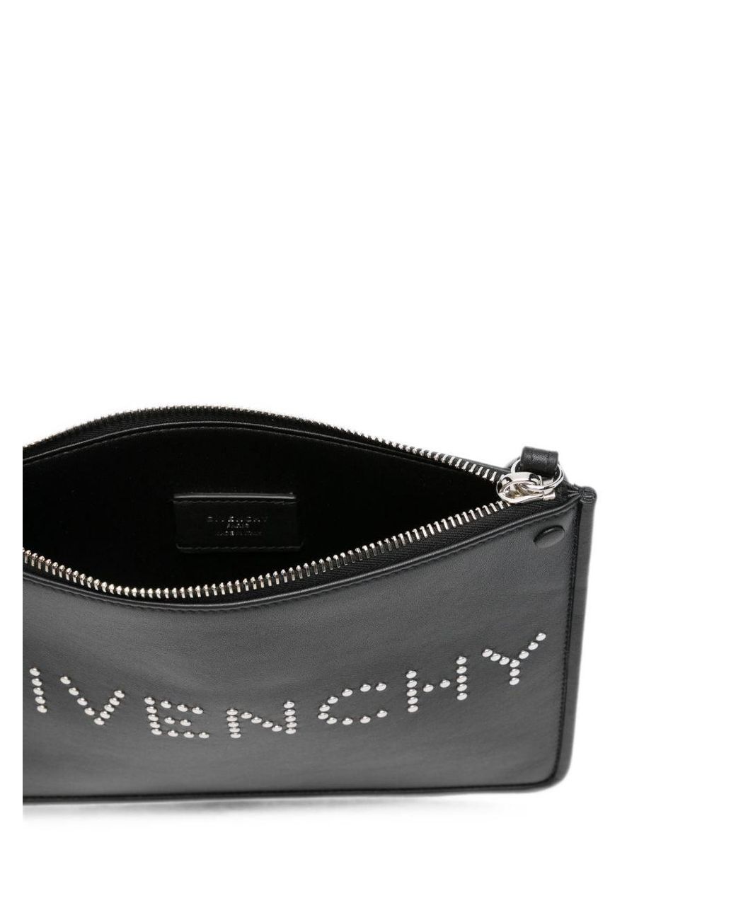 Givenchy Black Logo Leather Pouch for men