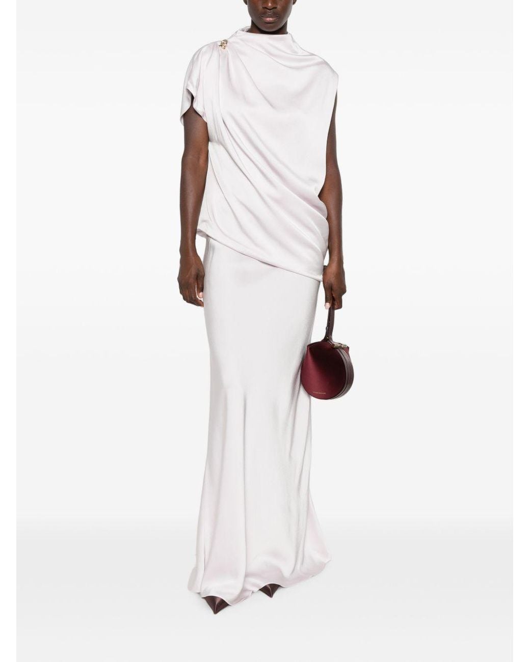 Fabiana Filippi White Draped Top