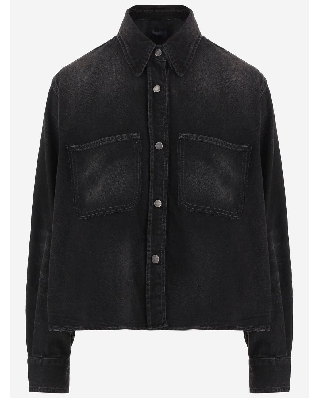 Haikure Black Shirt Cotton Denim