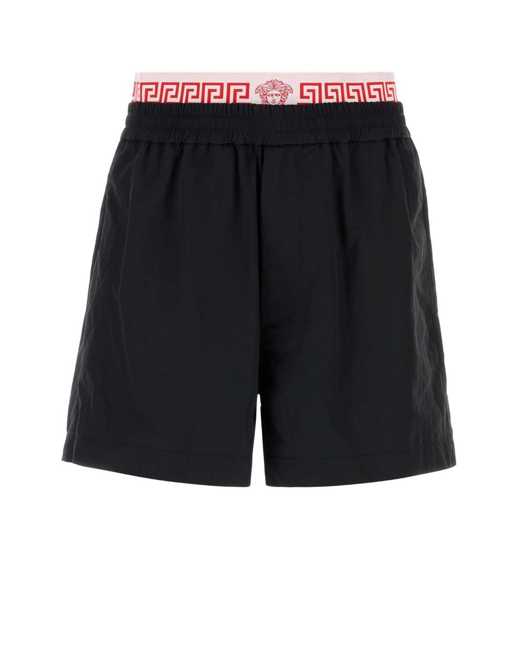 Versace Blue Nylon Bermuda Shorts
