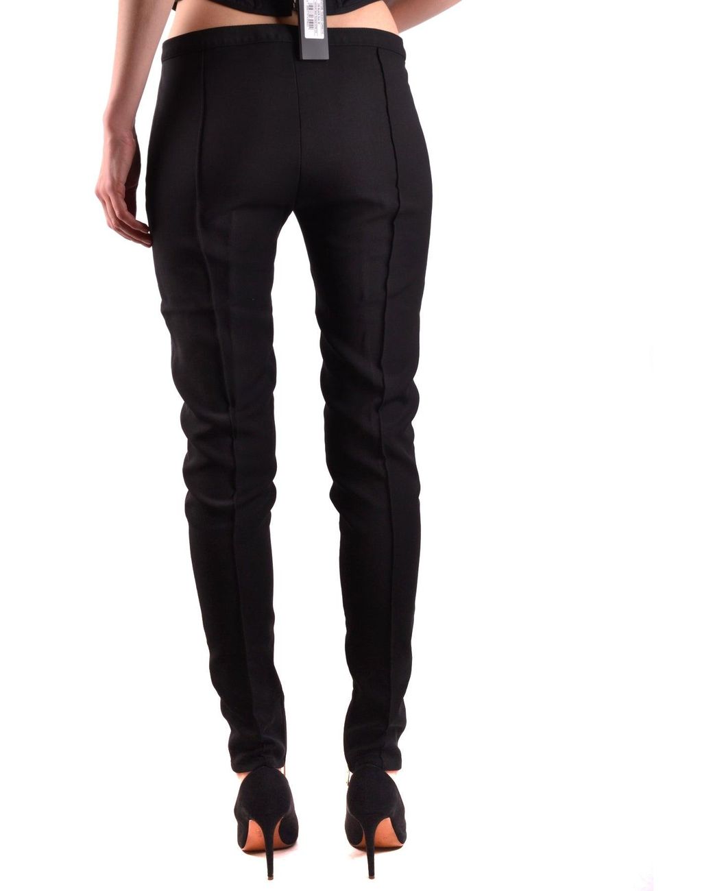 DSquared² Skinny Broek Met Ritsdetails in het Black
