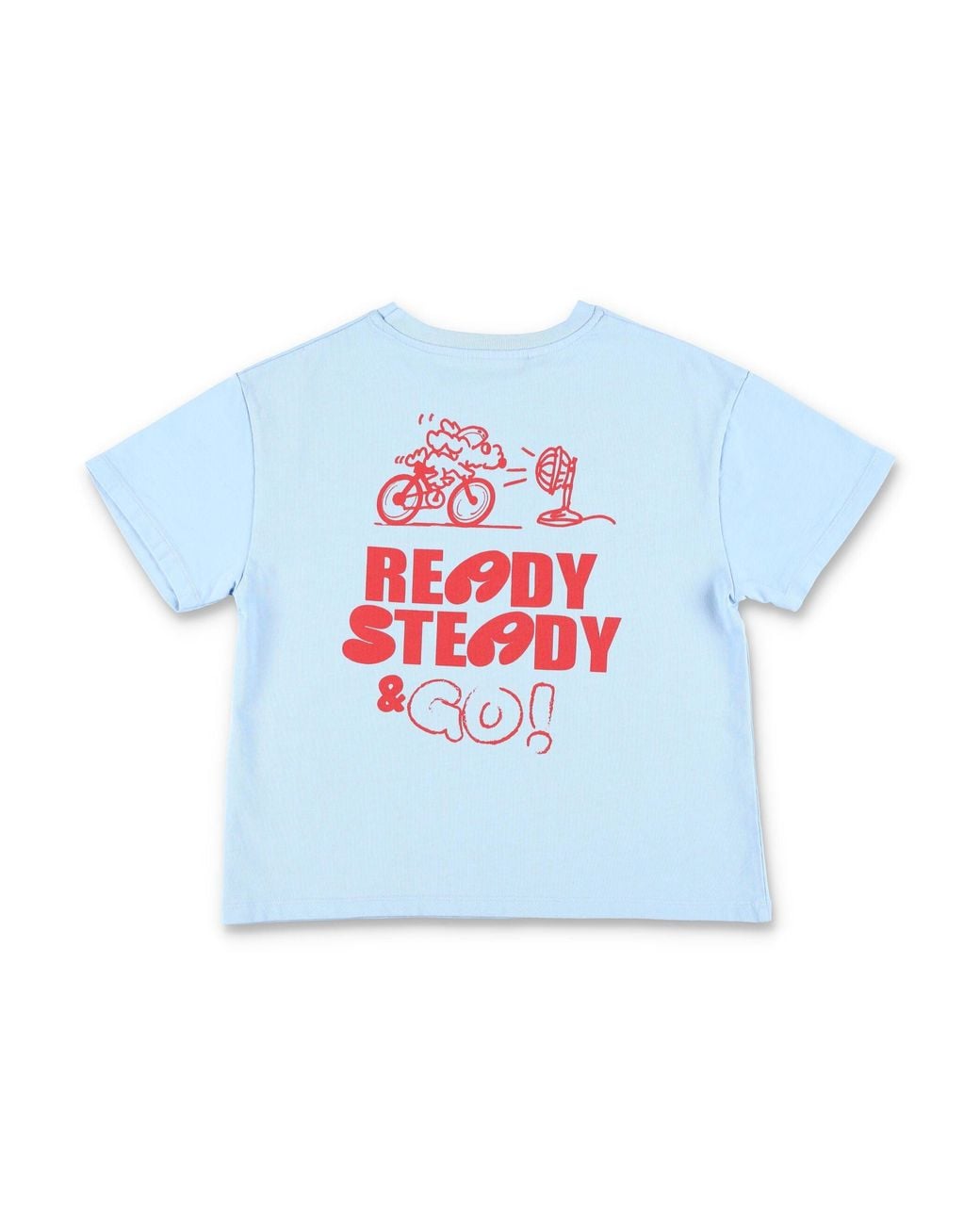 American Vintage Blue Fizvalley Mini Logo T-Shirt For Boys