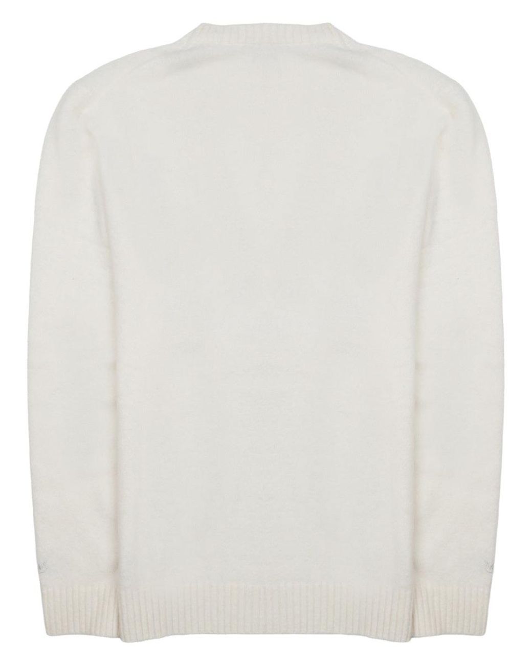 Mc2 Saint Barth White Alpaca Jumper for men