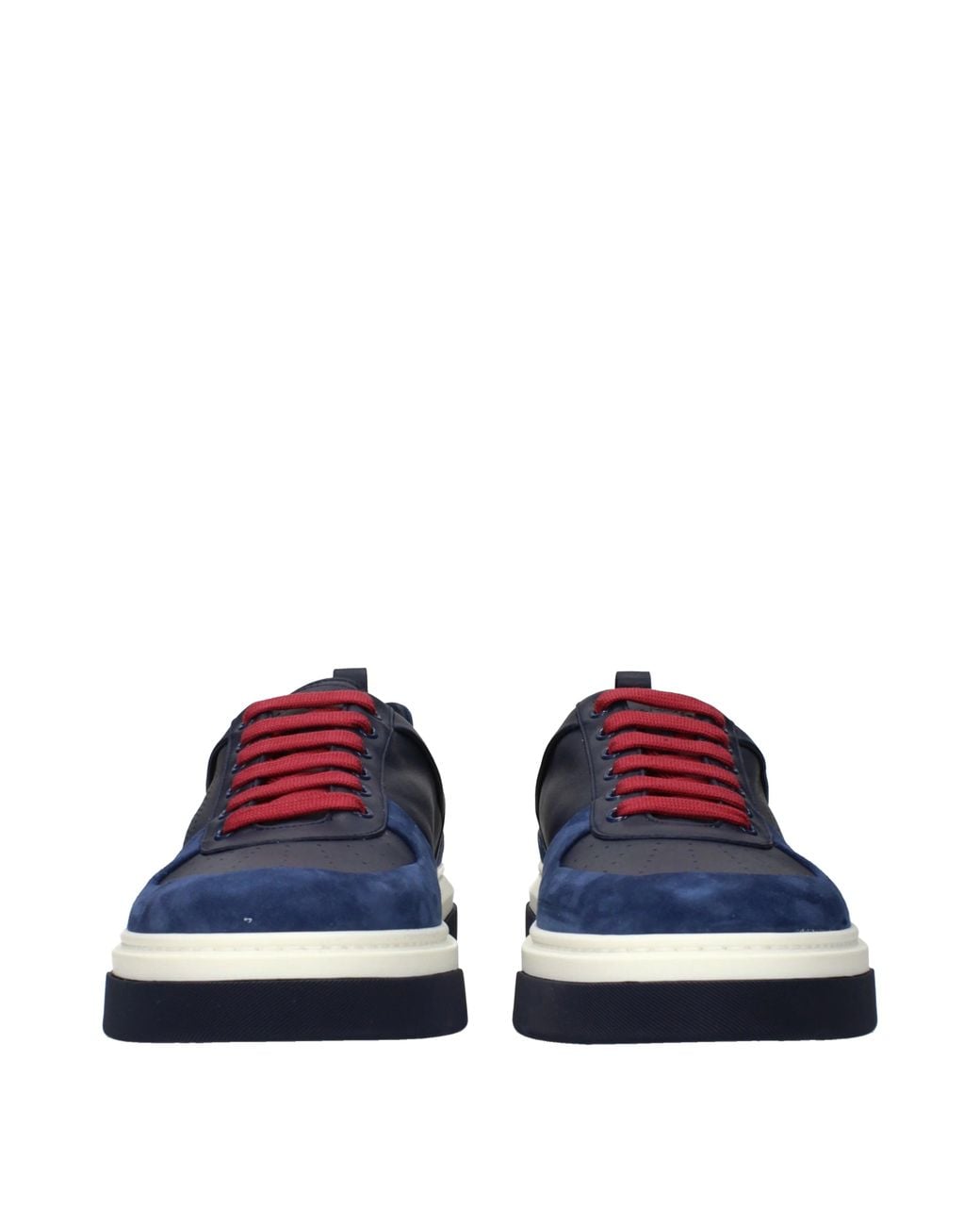 Ferragamo Blue Ferragamo Cassina Gancini Low-Top Sneakers for men