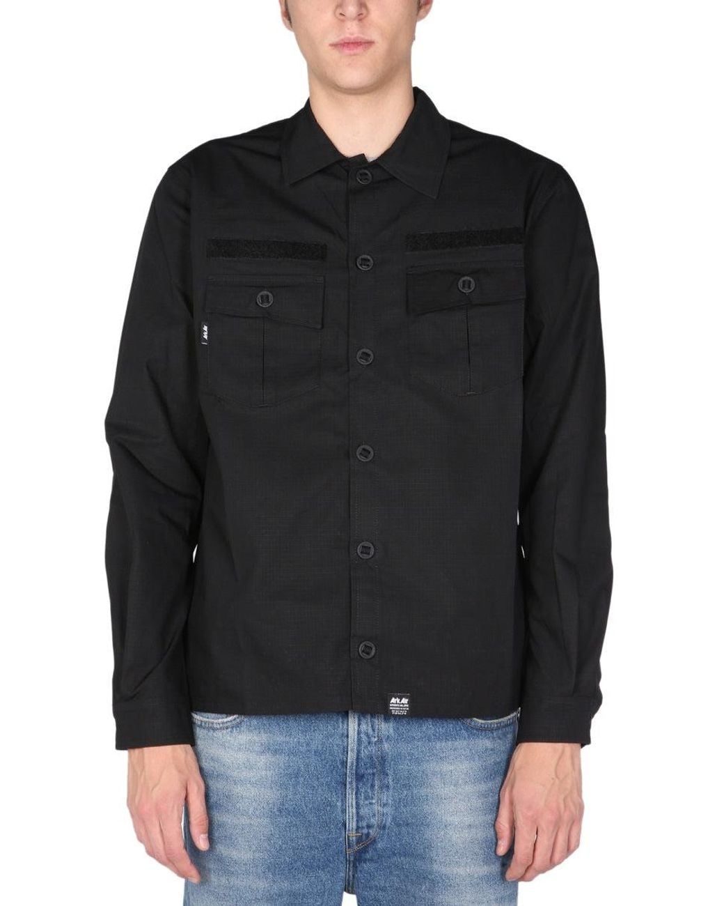 ArkAir Black Utility Shirt for men