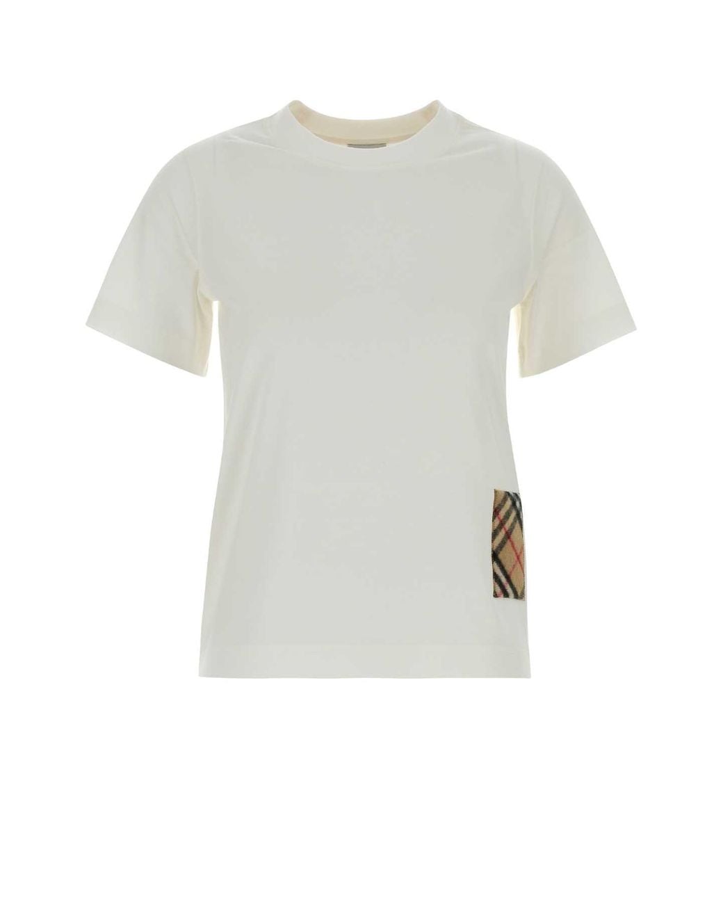 Burberry White Cotton T-Shirt