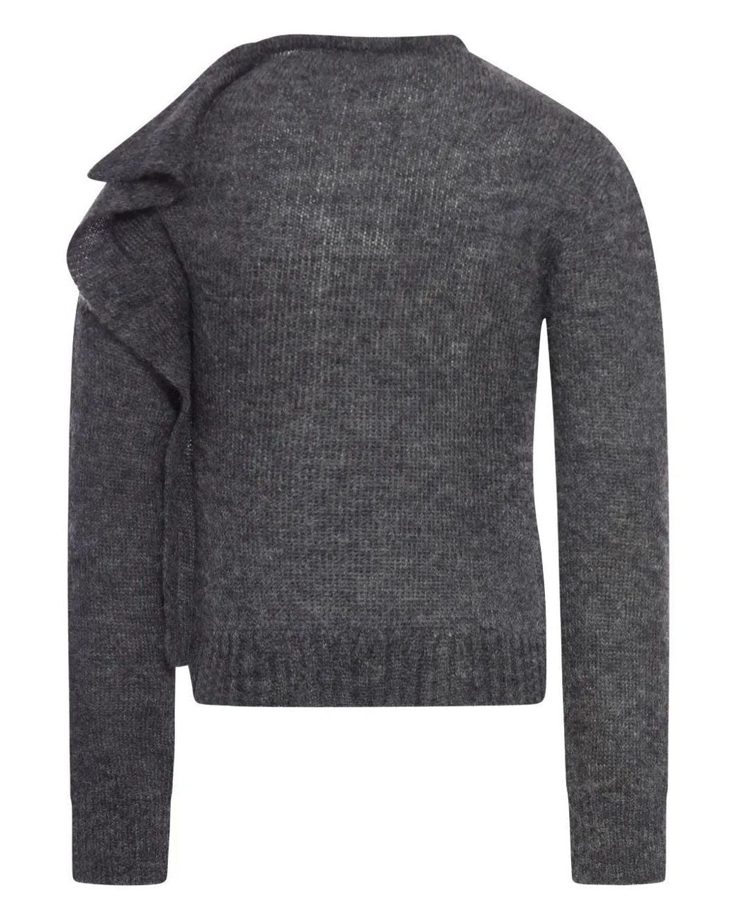Niccolò Pasqualetti Gray Nota Sweater Kid Mohair Yarn