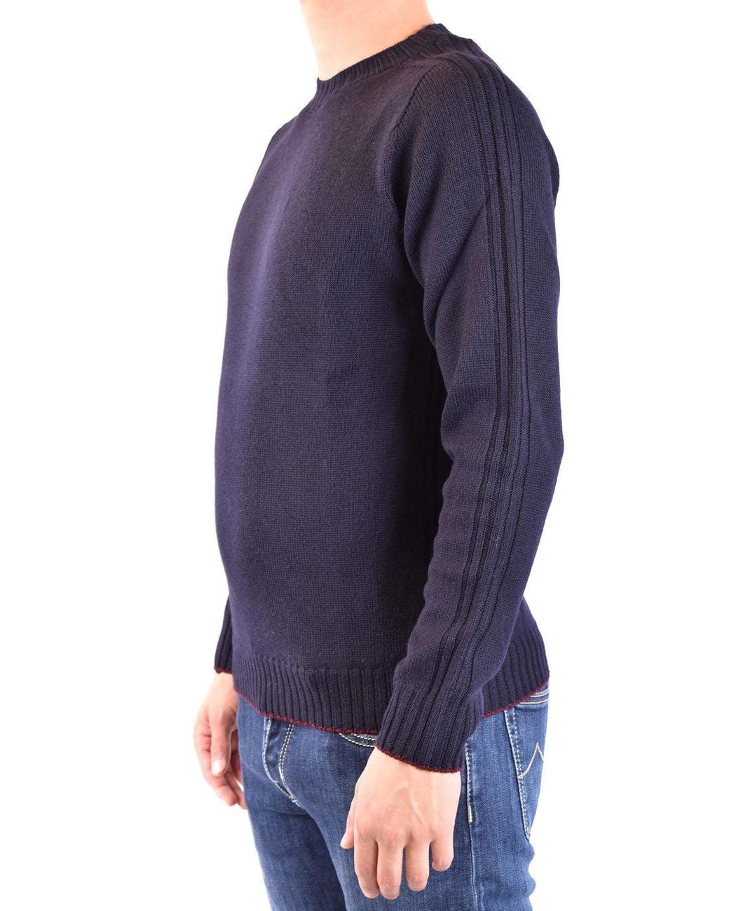 Dondup Blue Girocollo Regular for men