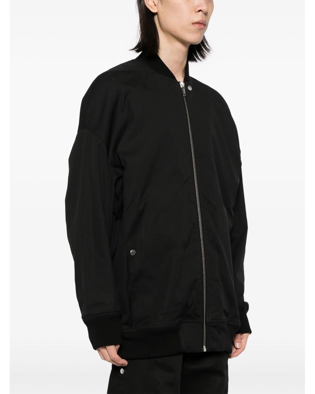 Rick Owens Black Jumbo Peter Flight Jacket