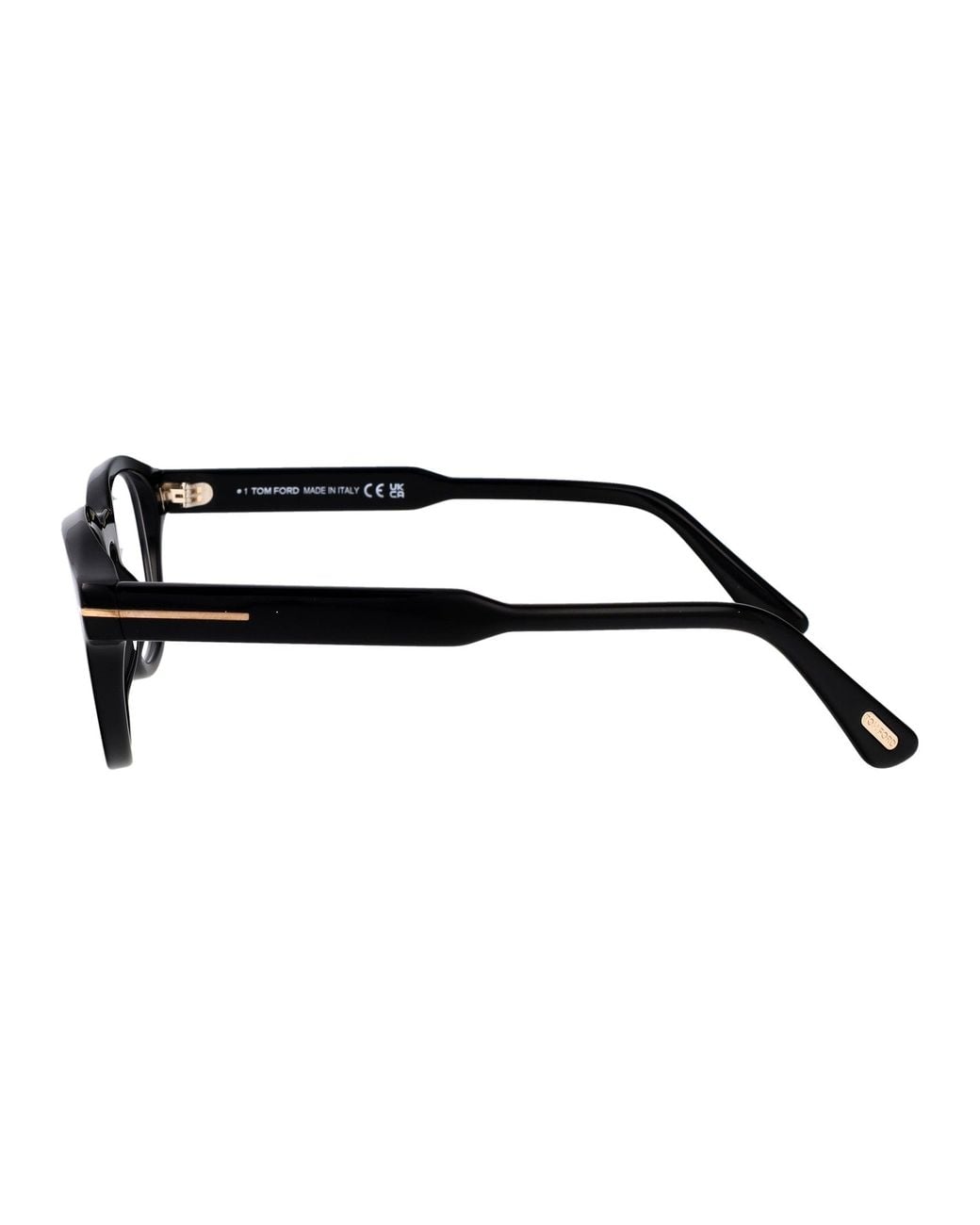 Tom Ford Black Round Optical Ft6181 B 01