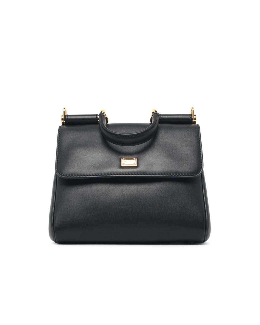 Dolce & Gabbana Black Dolce & Gabbana Small 'My Sicily' Leather Bag