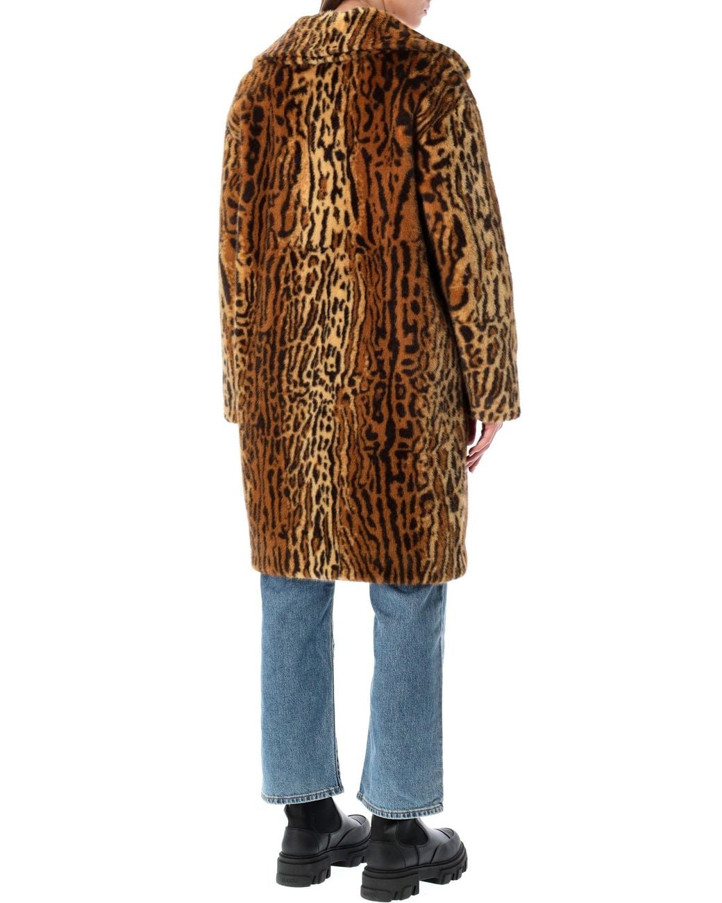 Stand Studio Brown Camille Faux Fur Cocoon Coat