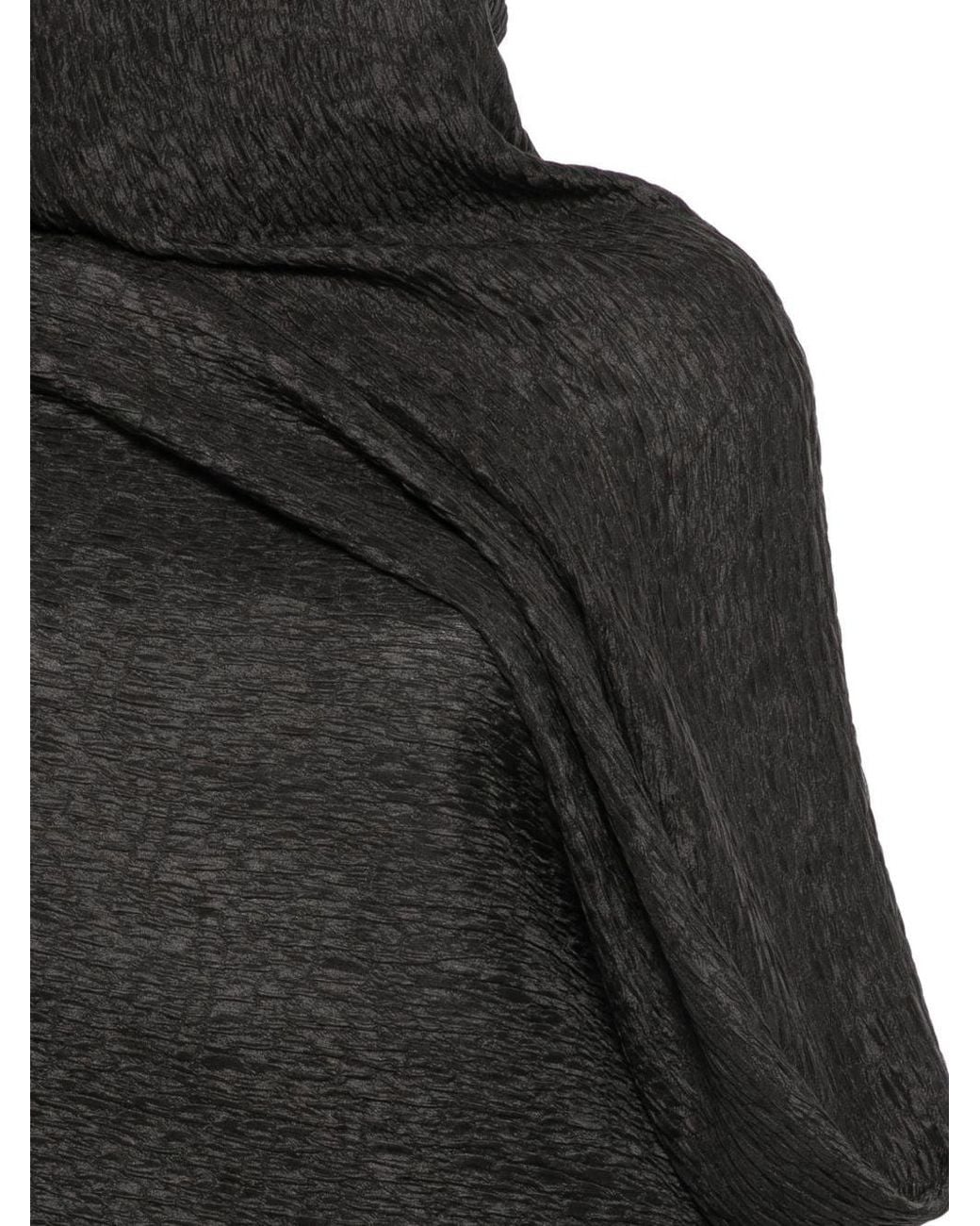 Cortana Black Anhelo Silk Sleeved Stole