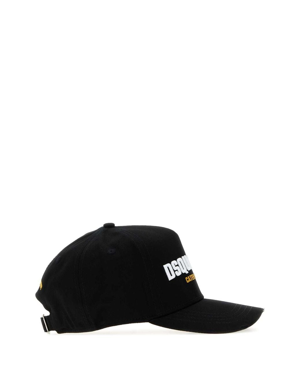 DSquared² Black Dsquared Gabardine Baseball Cap for men