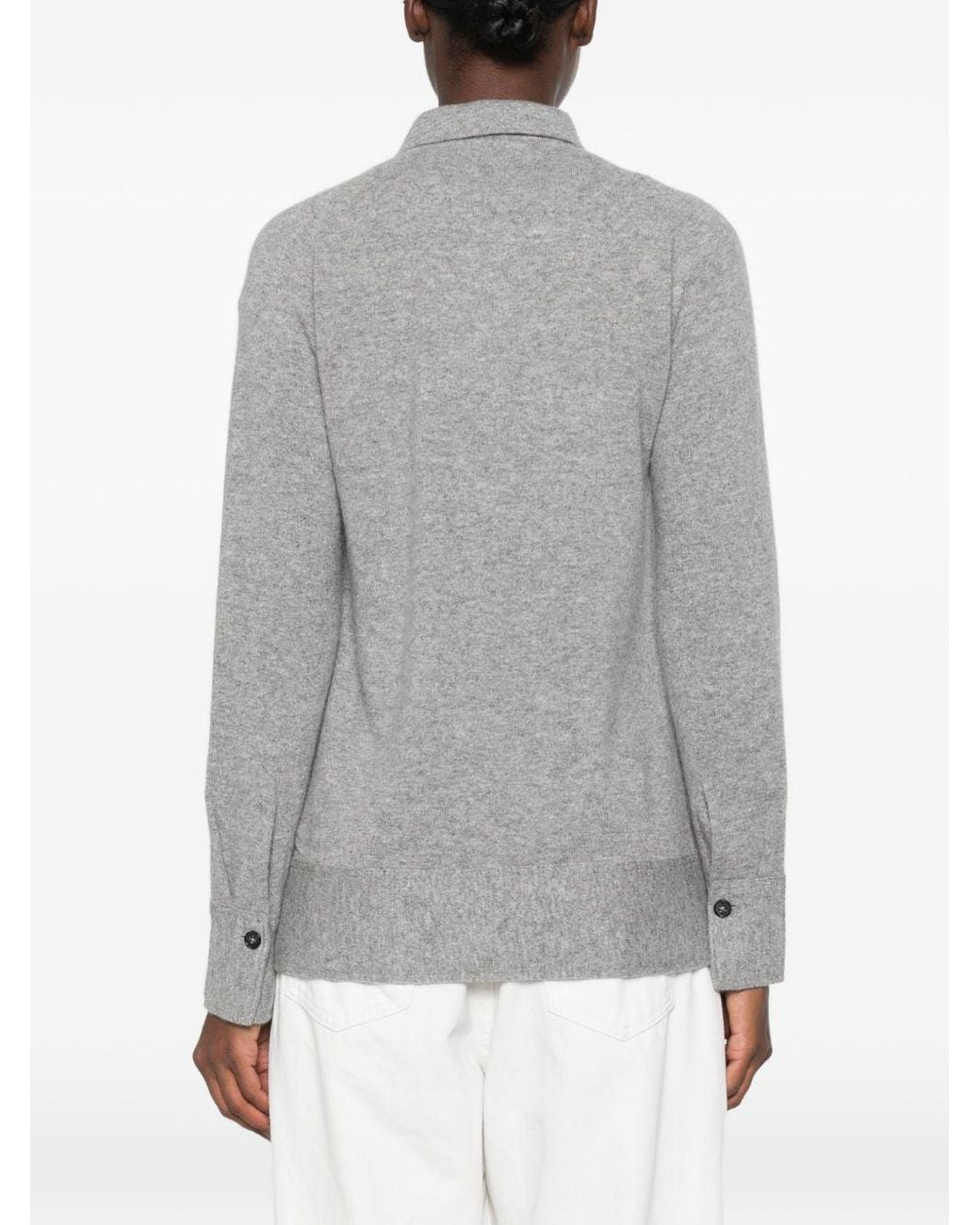 Totême Gray Cashmere Shirt