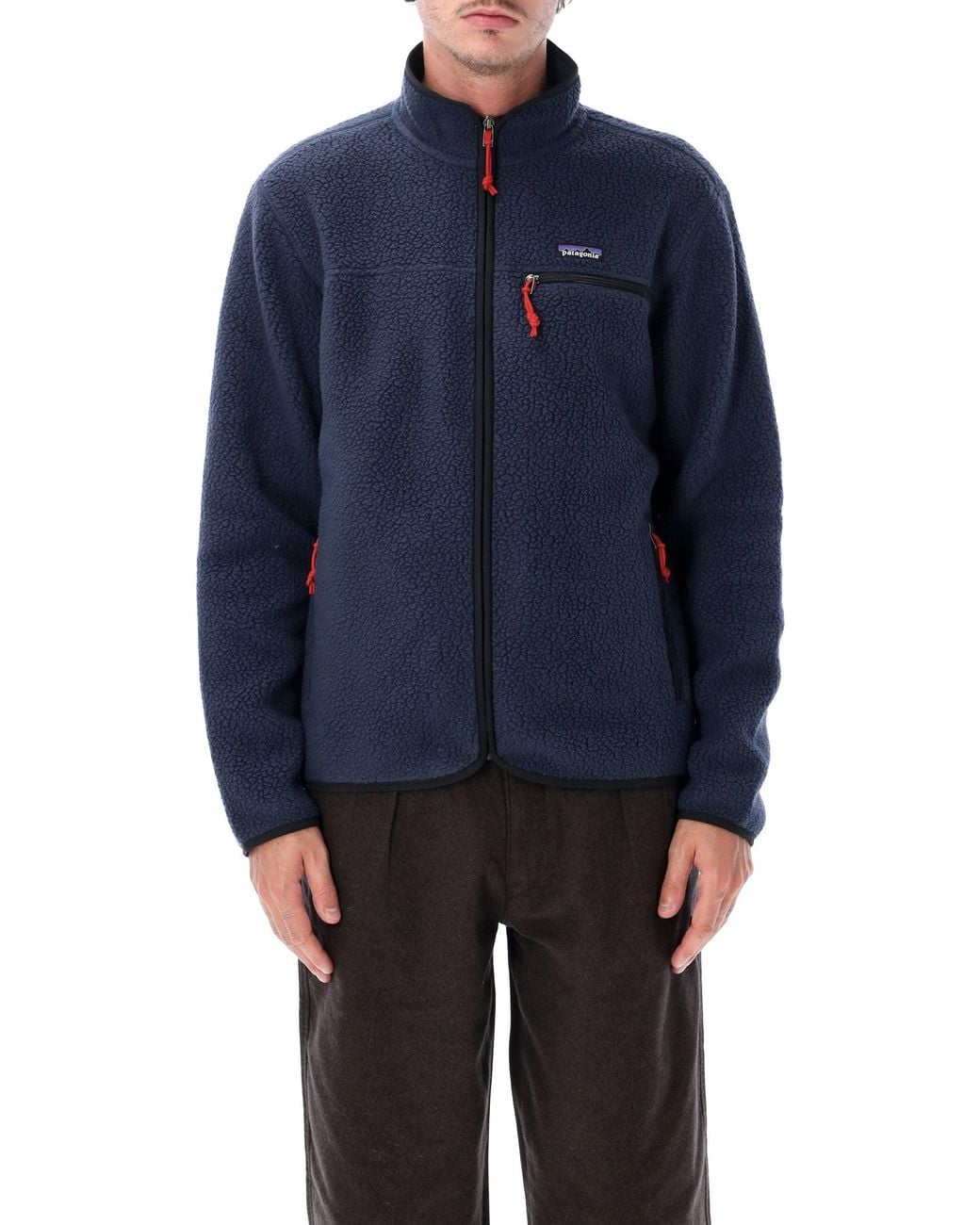 Patagonia Blue Retro Pile Fleece Jacket for men