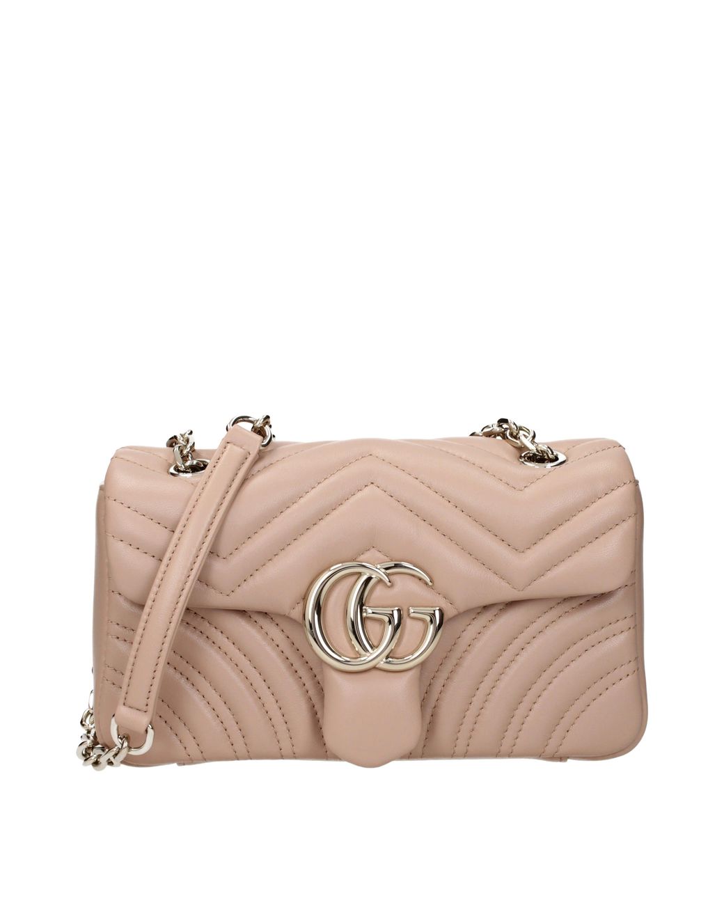 Gucci Pink Marmont Shoulder Bags Leather