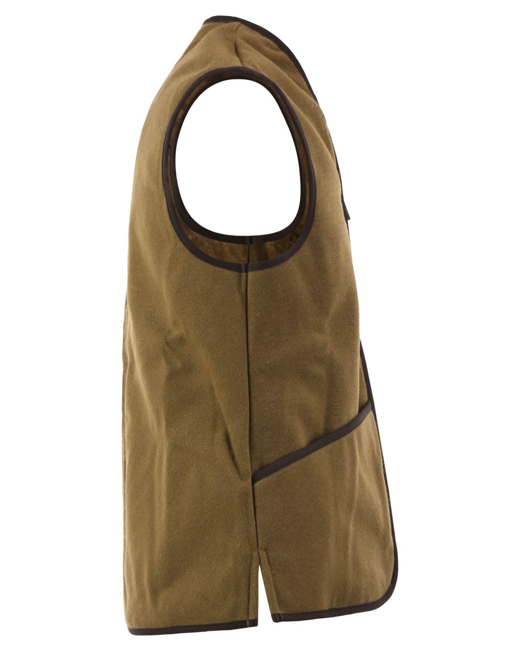 Barbour Green Reversible Shearling Effect Fleece Waistcoat