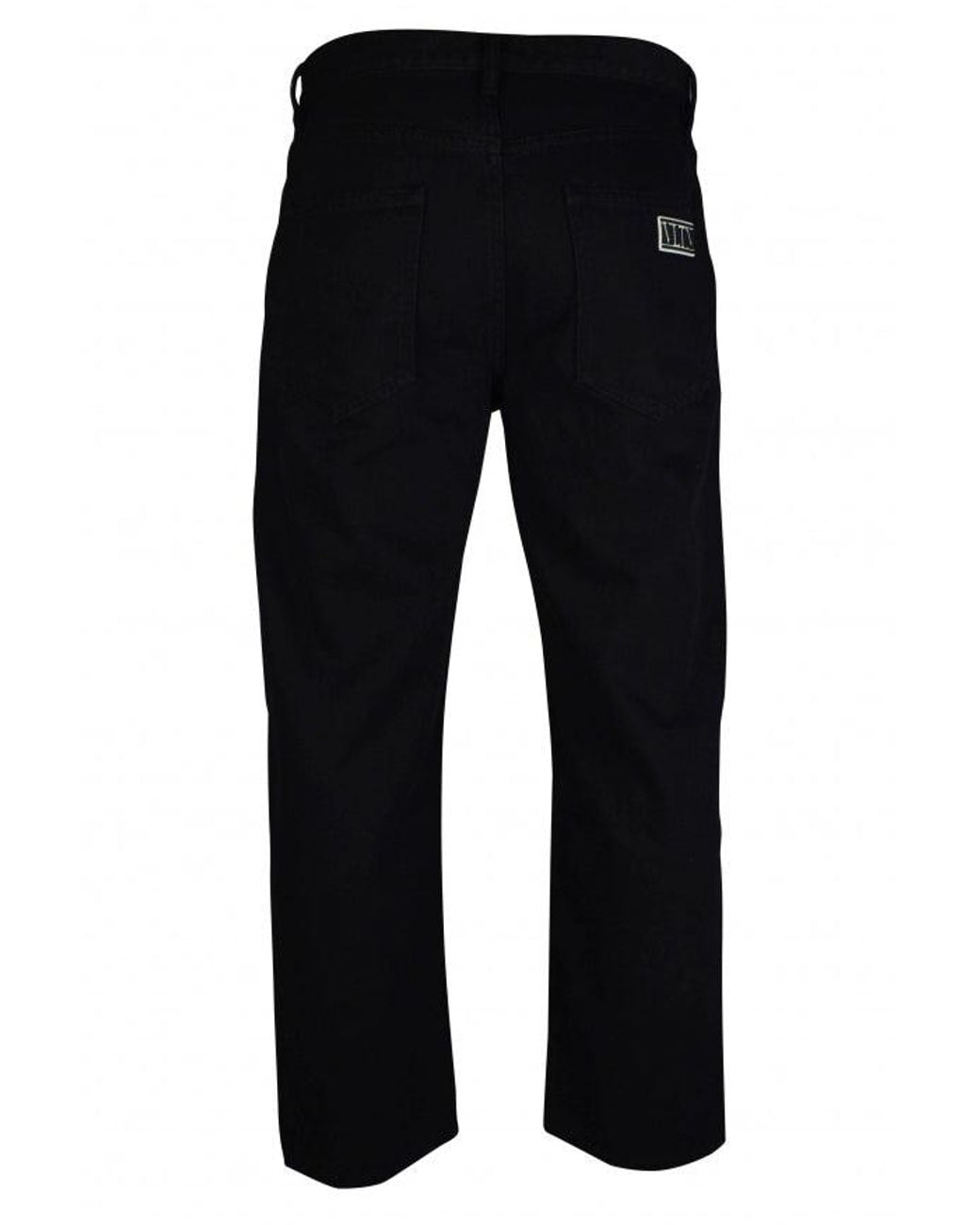 Valentino Garavani Black Stretch Cotton Logo Jeans
