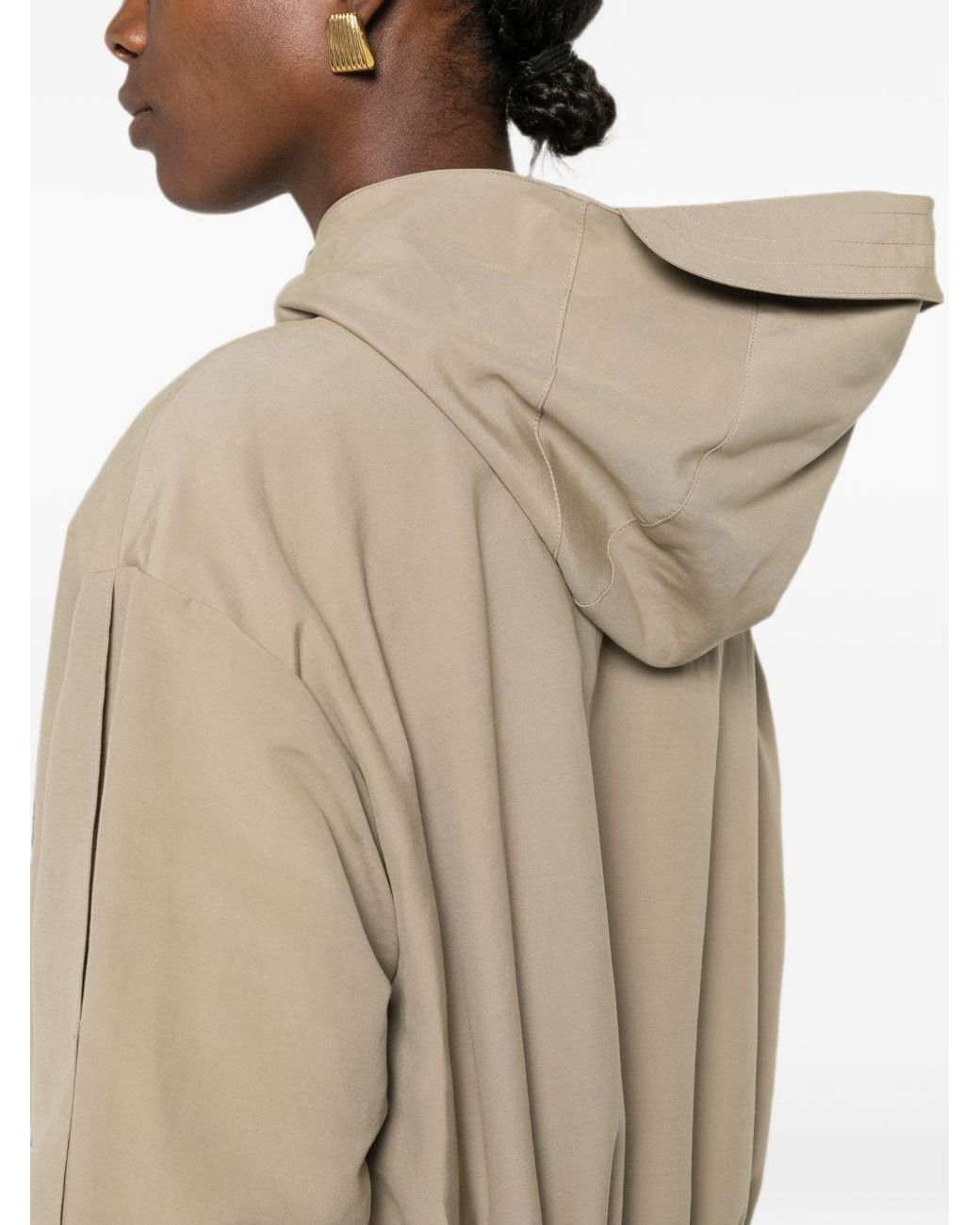 Emporio Armani Natural Cotton Blend Blouson Jacket