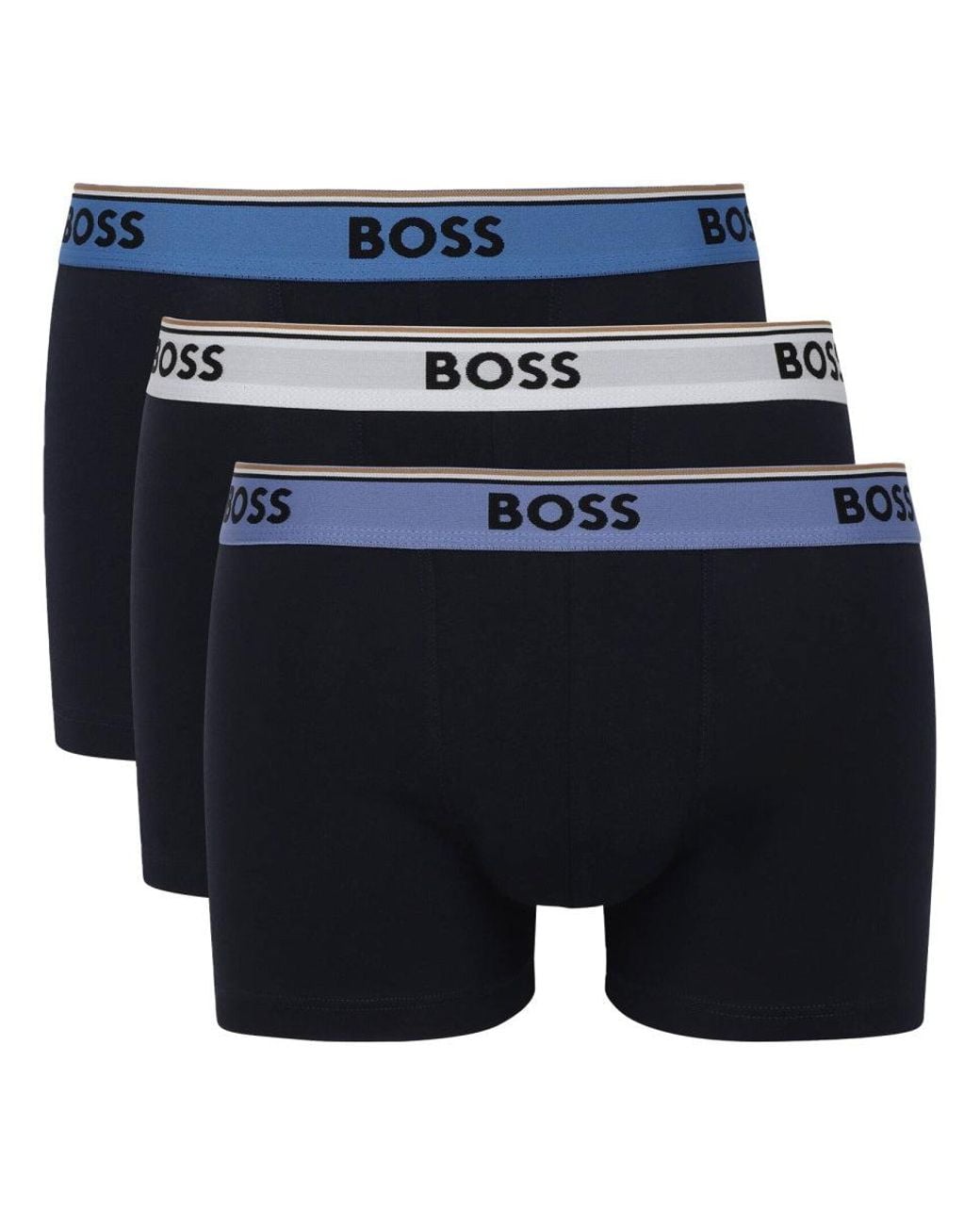 Boss Blue 3-Pack Of Boxer Shorts for men
