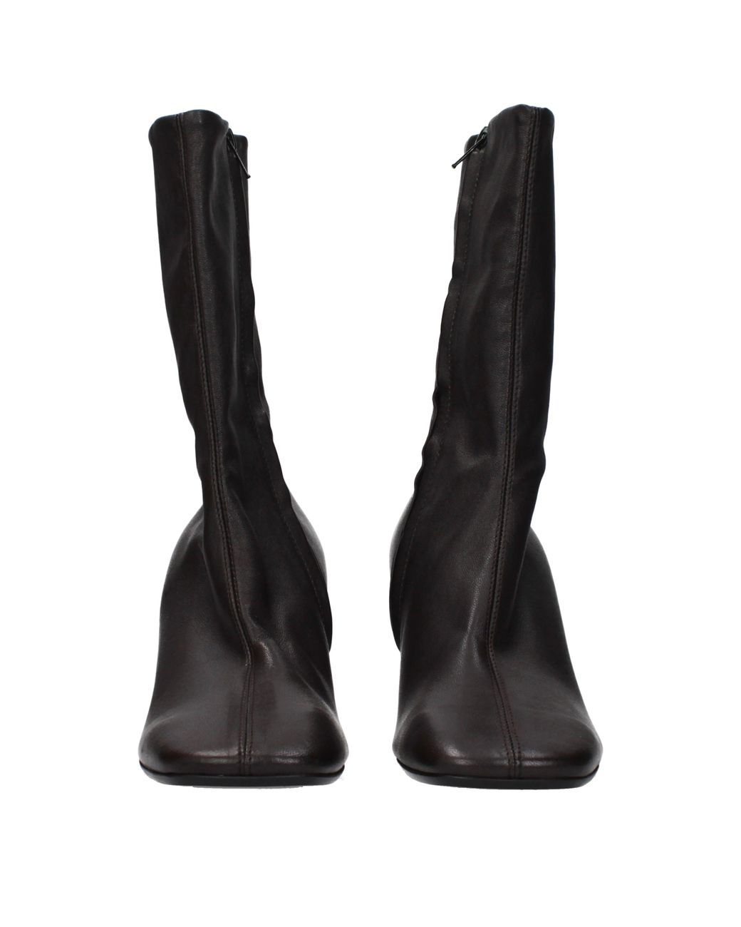 Dries Van Noten Black Ankle Boots/Dark Leather
