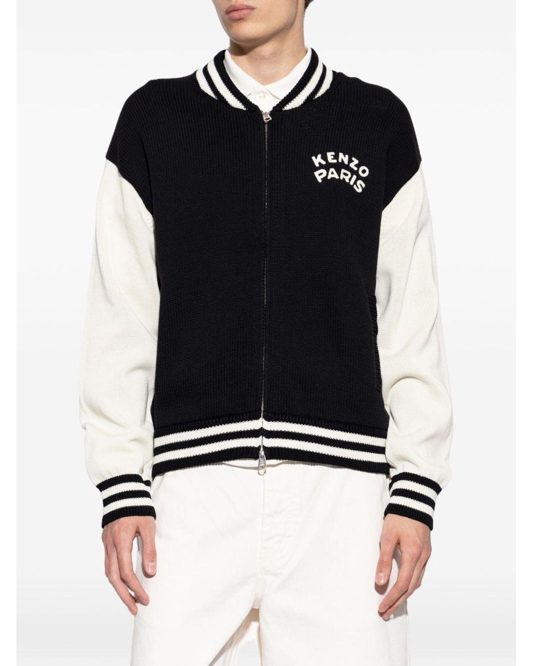 KENZO Blue Paris Cotton Cardigan