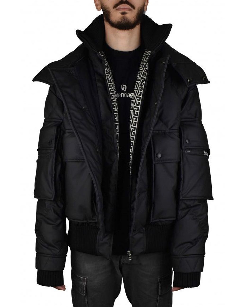 Doudoune Balmain en coloris Black
