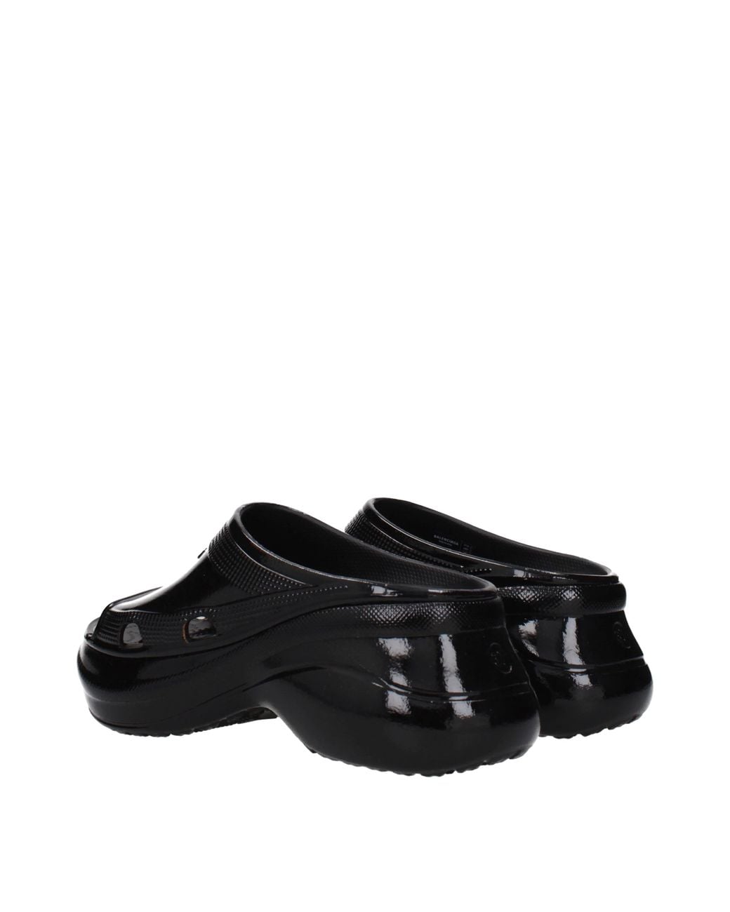 Balenciaga Black T Shirts And Socks Swimming Pool Crocs Rubber