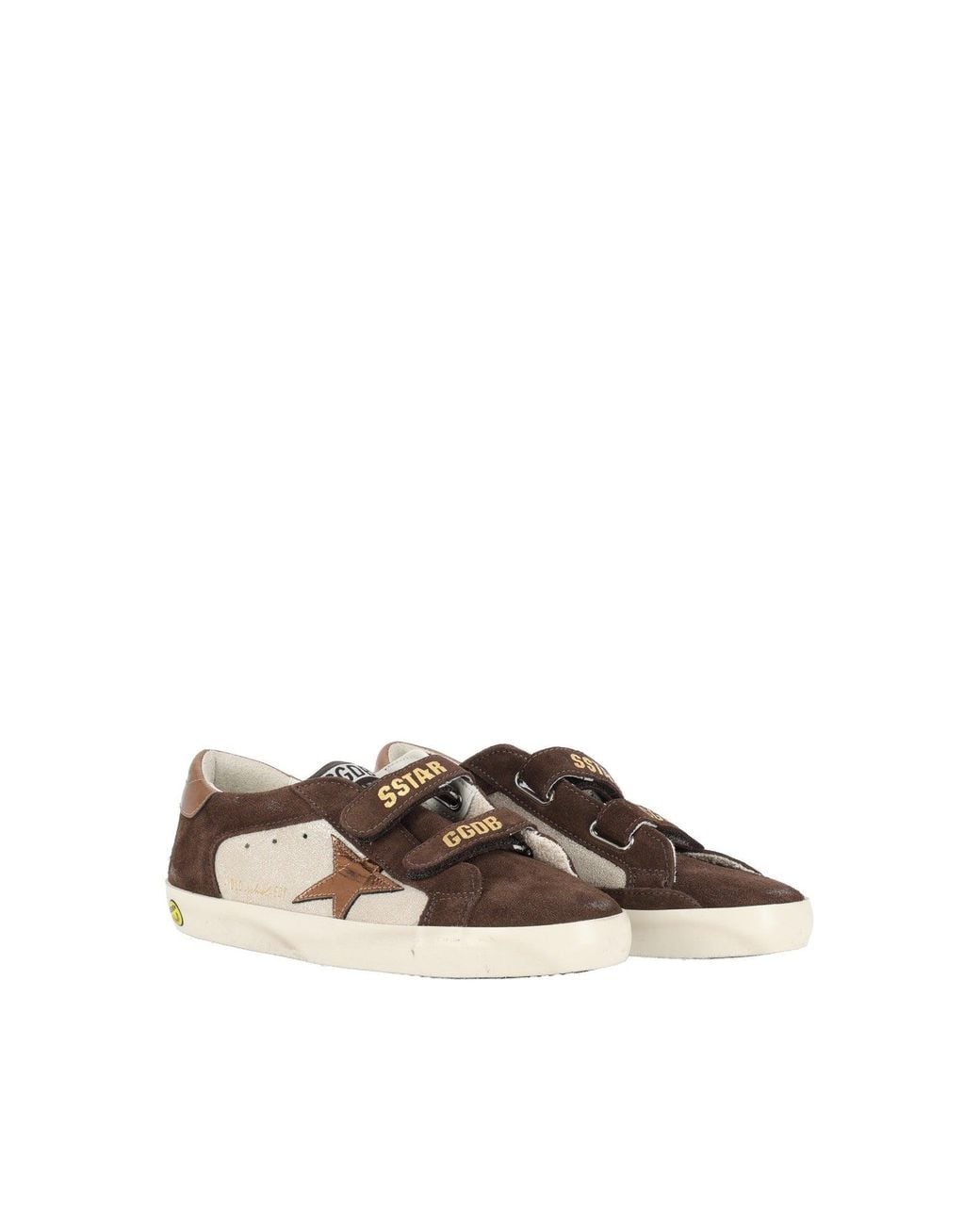 Golden Goose Deluxe Brand Multicolor Sneakers Old School Laminated Suede And Suede Upper Laminated Leather Star And Heel Sand
