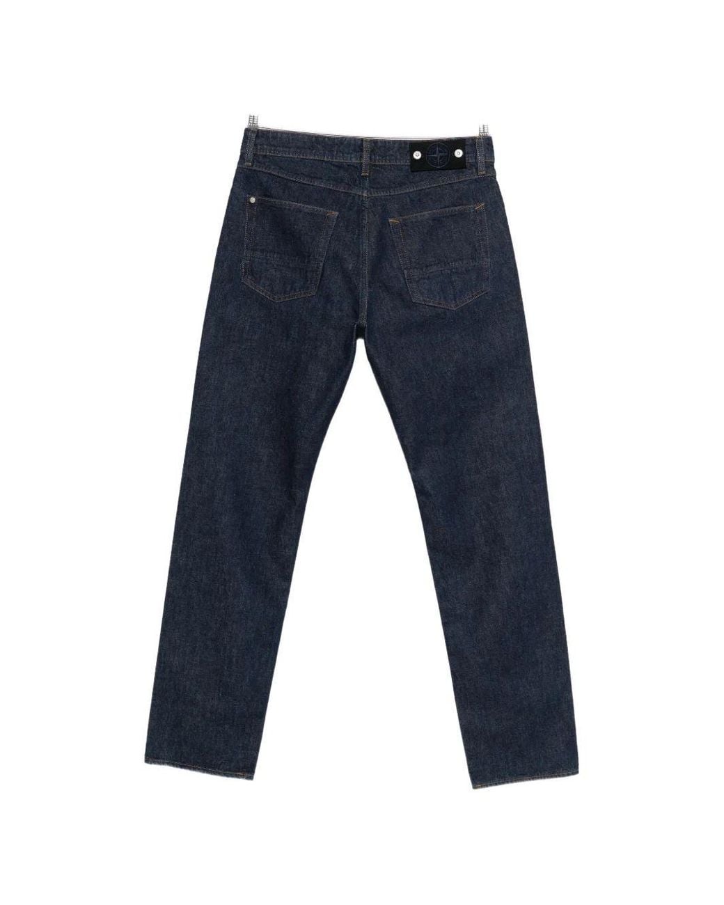 Stone Island Blue Denim Cotton Jeans for men