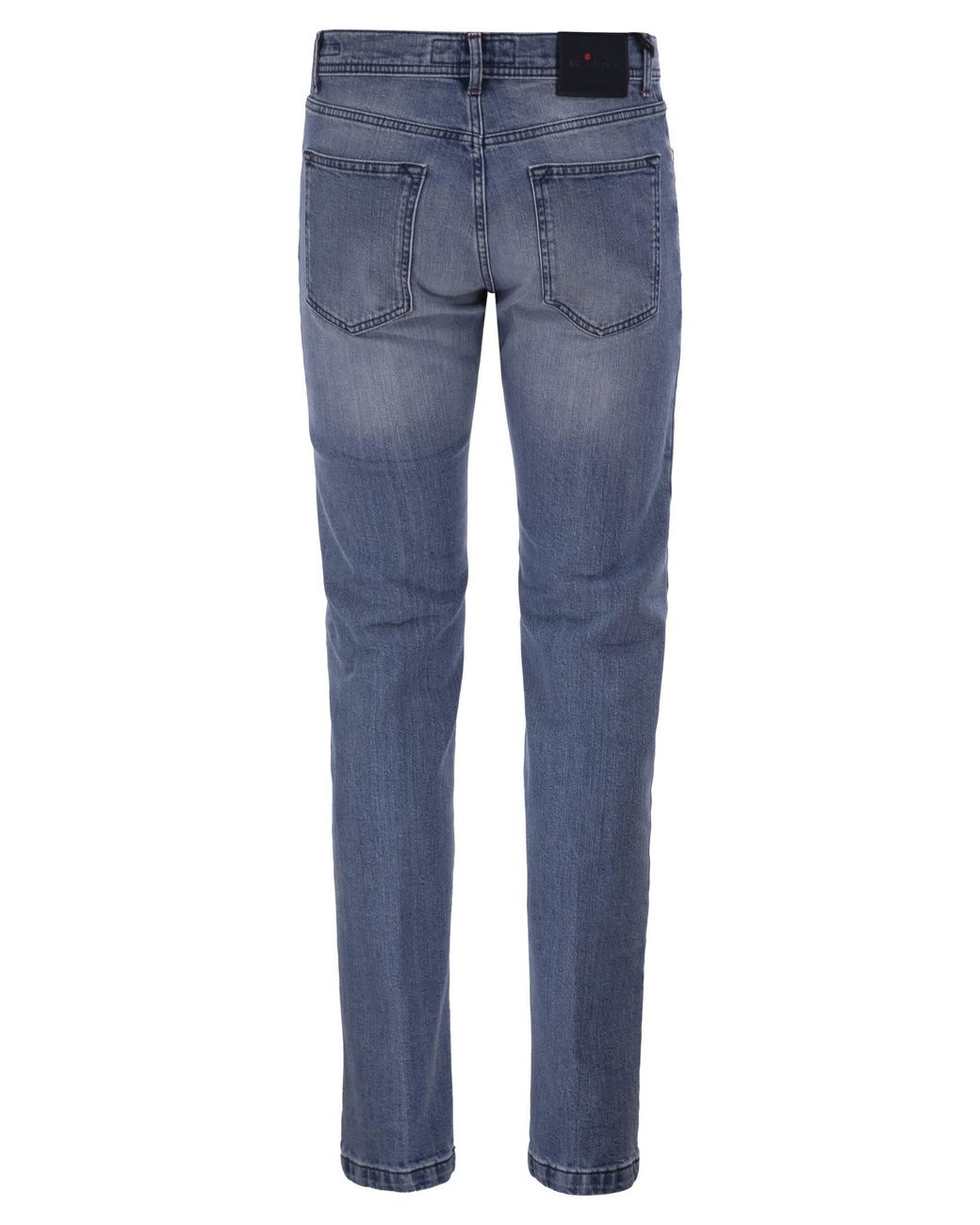 Kiton Blue Five-Pocket Stretch Denim Jeans for men