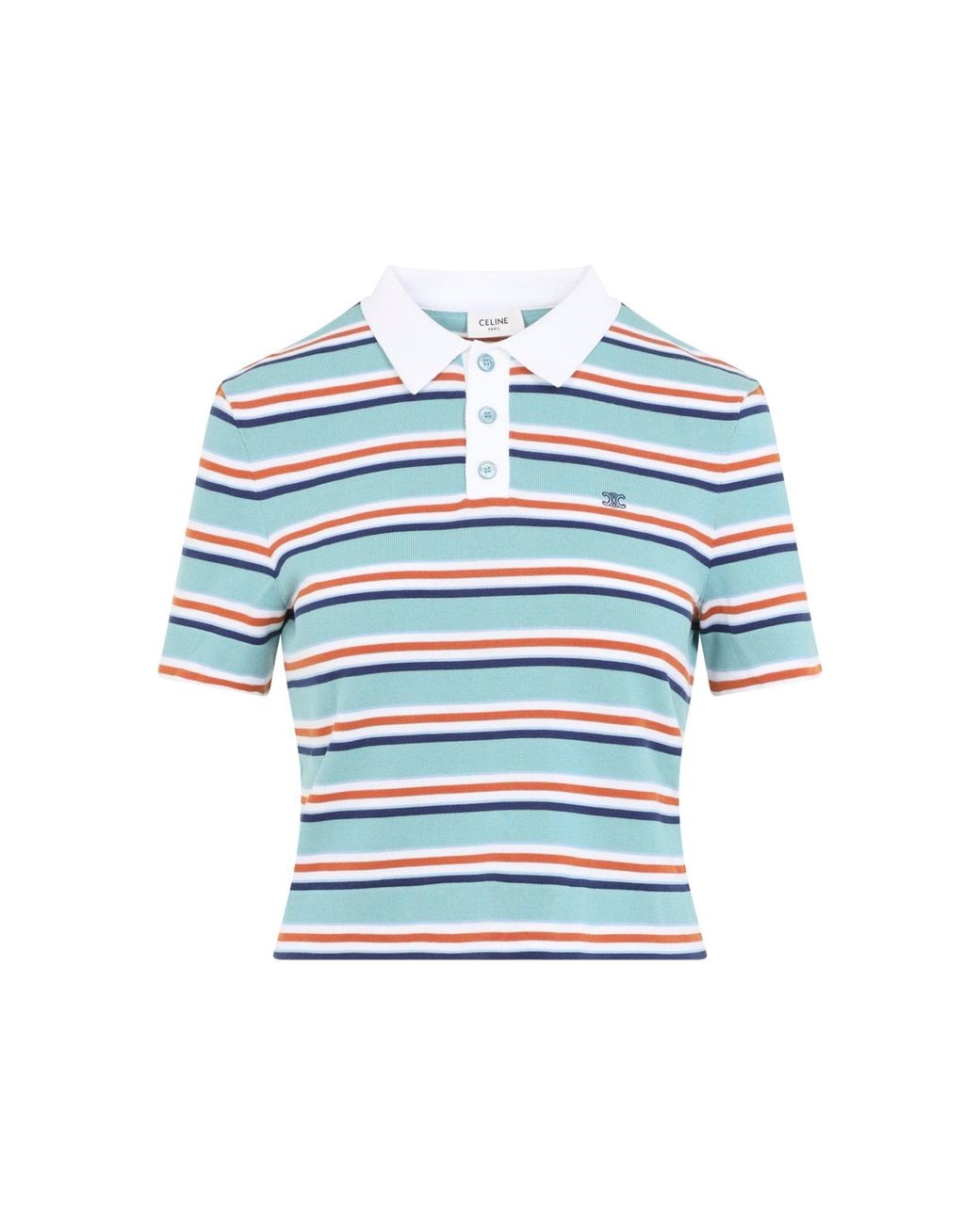 Céline Blue Polo Sweater