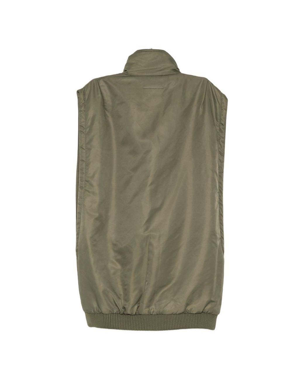 MM6 by Maison Margiela Green Oversized Down Vest