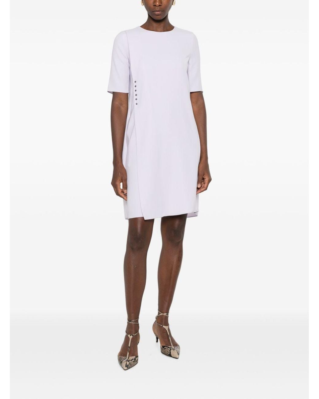 Emporio Armani Purple Short Dress