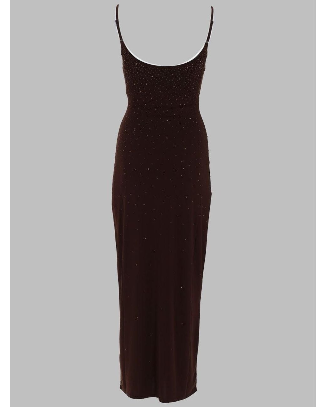 Mc2 Saint Barth Brown Abito Con Strass